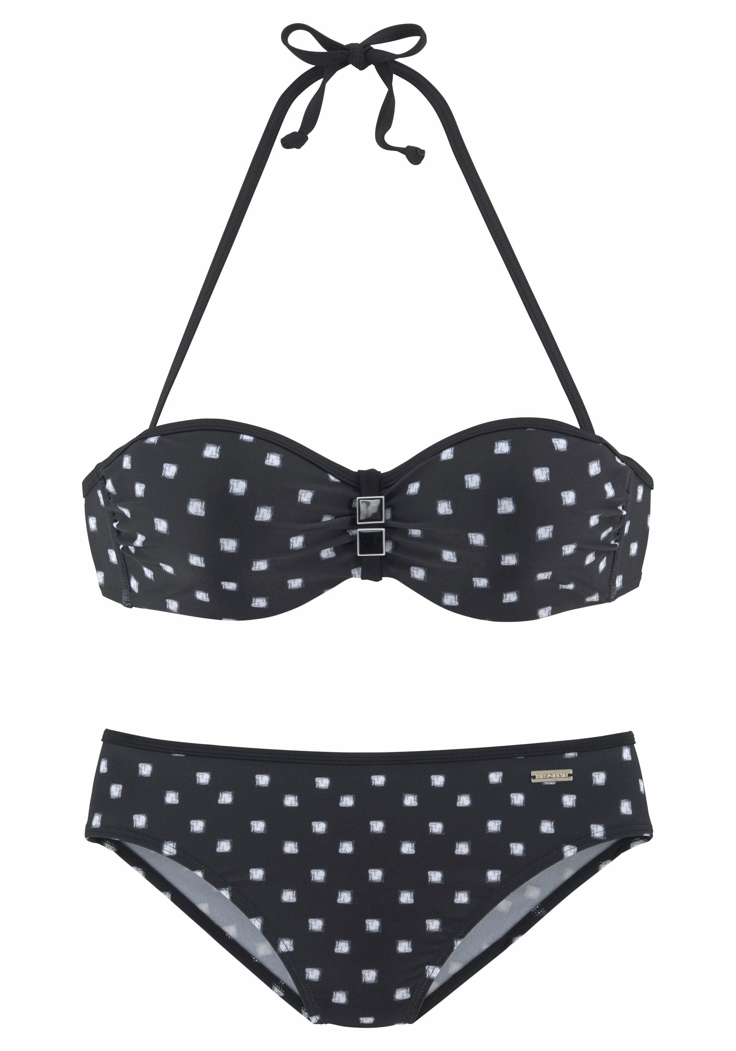 Lascana Beugelbikini in bandeaumodel met sieraccessoires