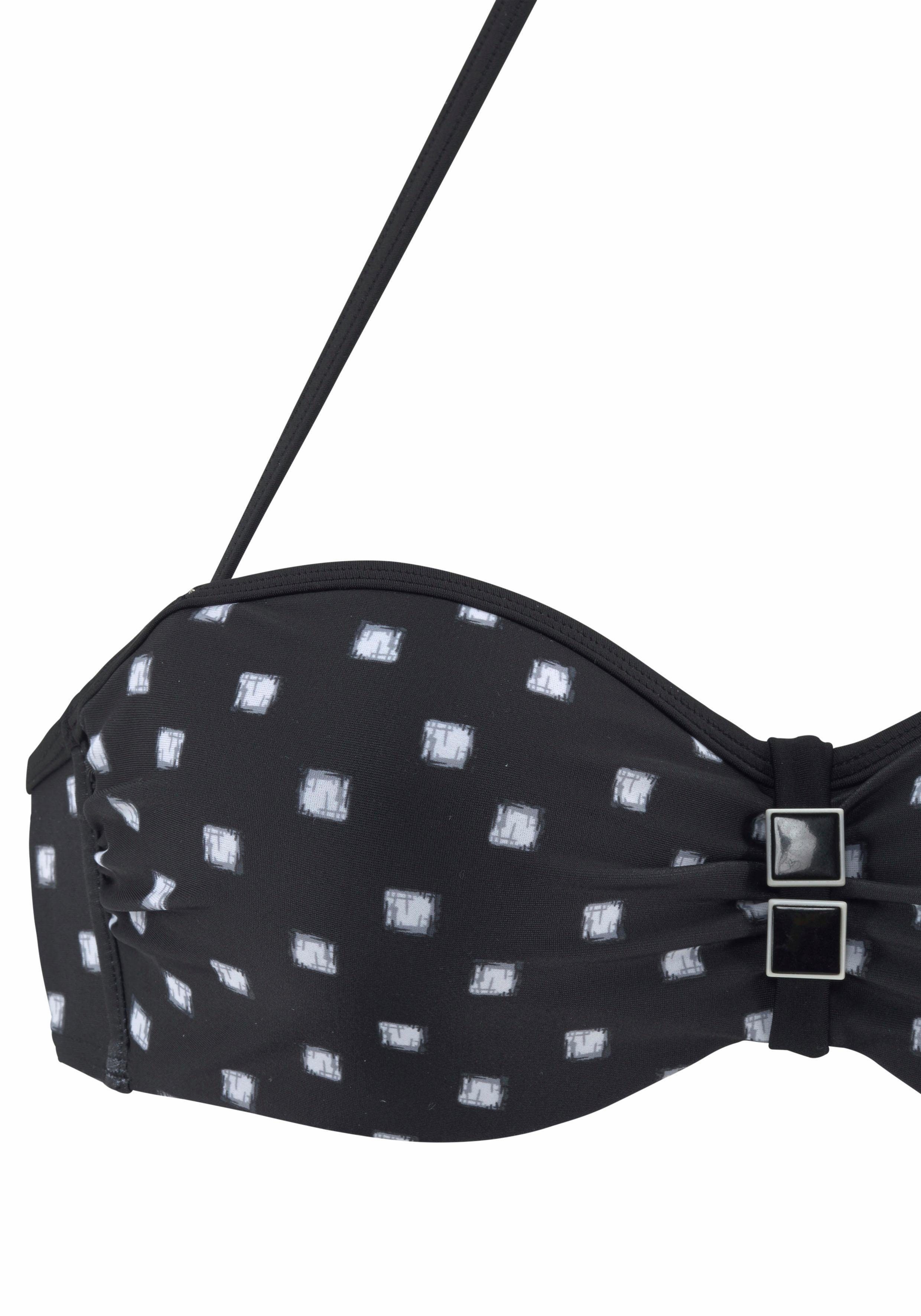 Lascana Beugelbikini in bandeaumodel met sieraccessoires