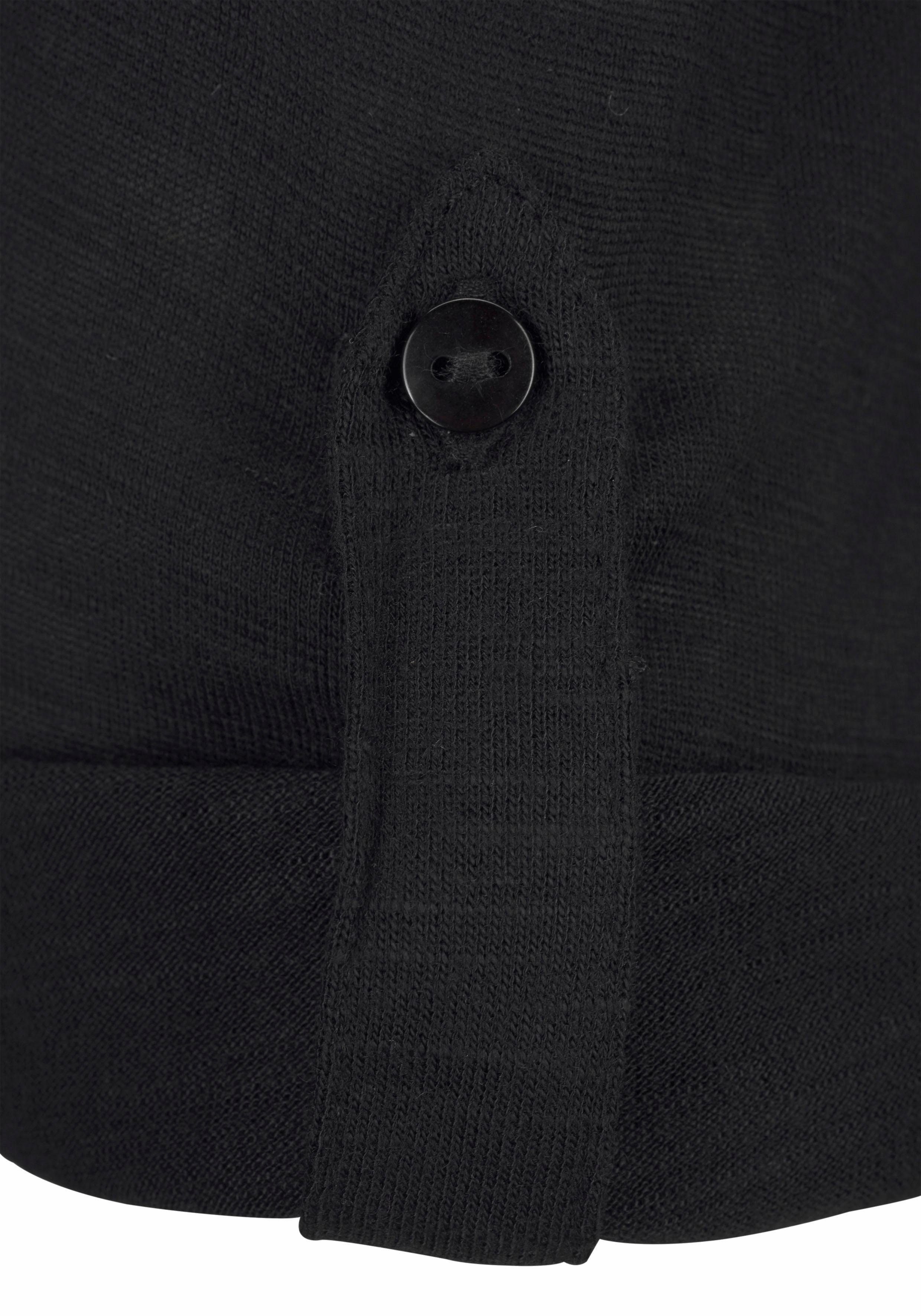 Buffalo Strandshirt met borduursel en kwastjes, tuniek, 3/4 mouw, blouseshirt