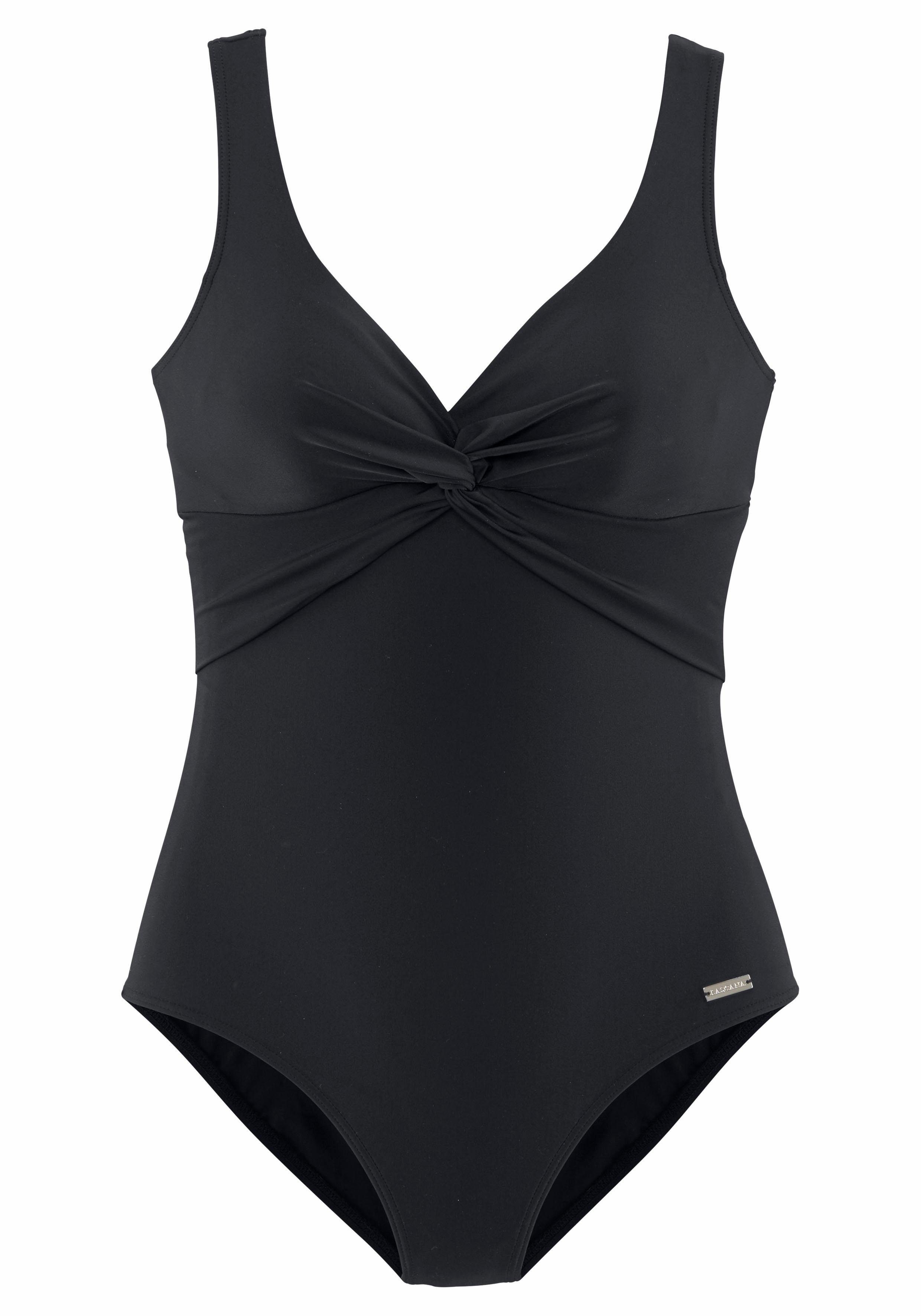 Lascana Badpak met shaping-inzet voor, ingebouwde softcups, met rimpelingen