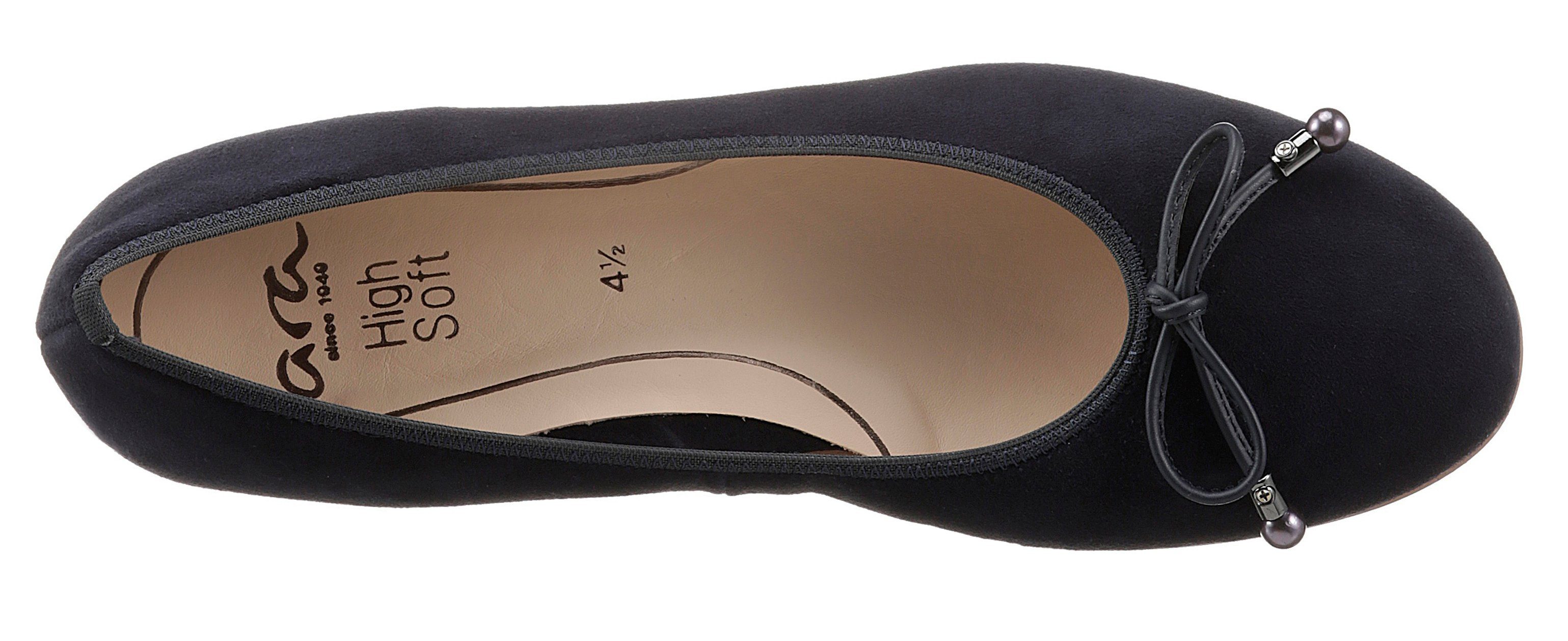 Ara Ballerina's SARDINIA Loafer, feestdagsschoen, zakelijke schoen met elegante strik