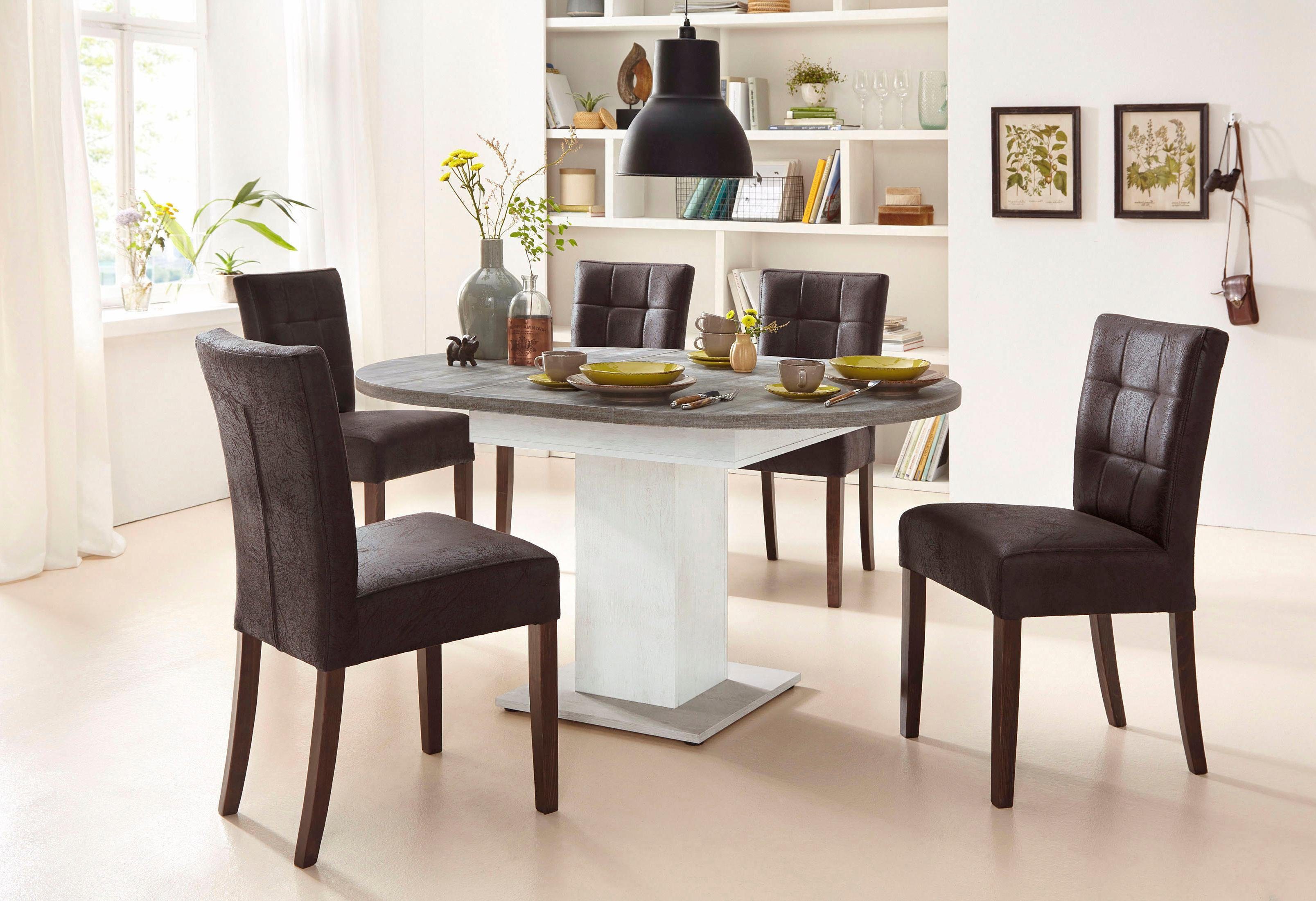 Home affaire Stoel met 4 poten TALIA (set, 2 stuks)