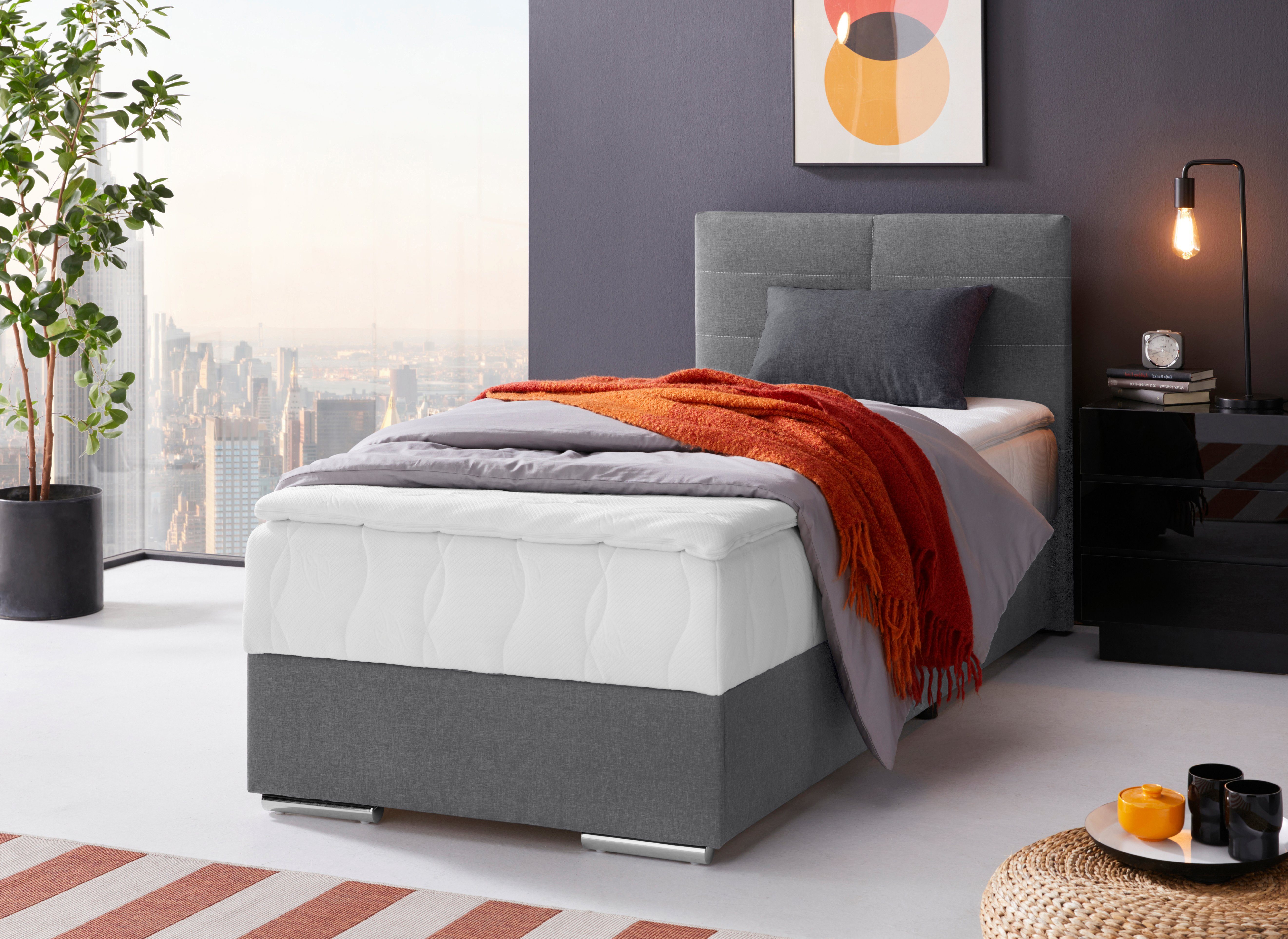 COTTA Boxspring Tom met bedkist, topmatras en sierkussen