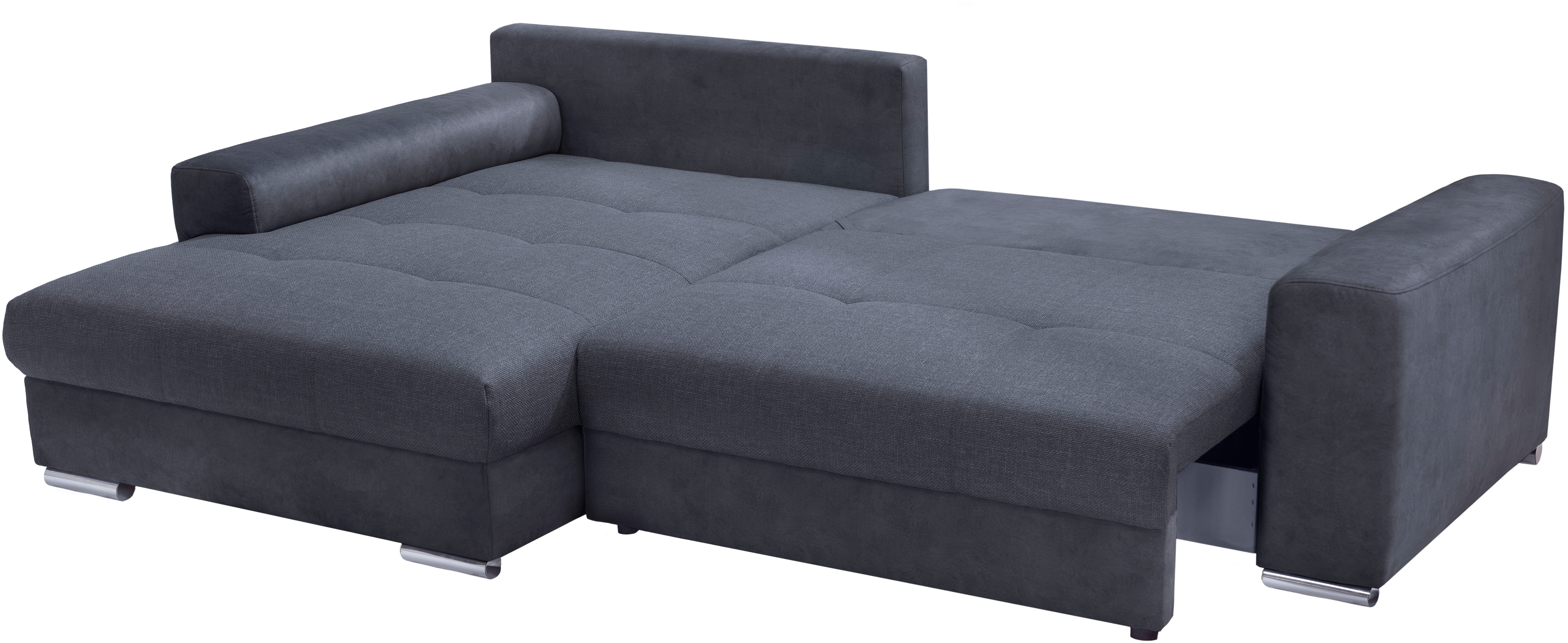 exxpo - sofa fashion Hoekbank Larnaca, incl. bedfunctie en opbergruimte, comfortabel en gezellig,