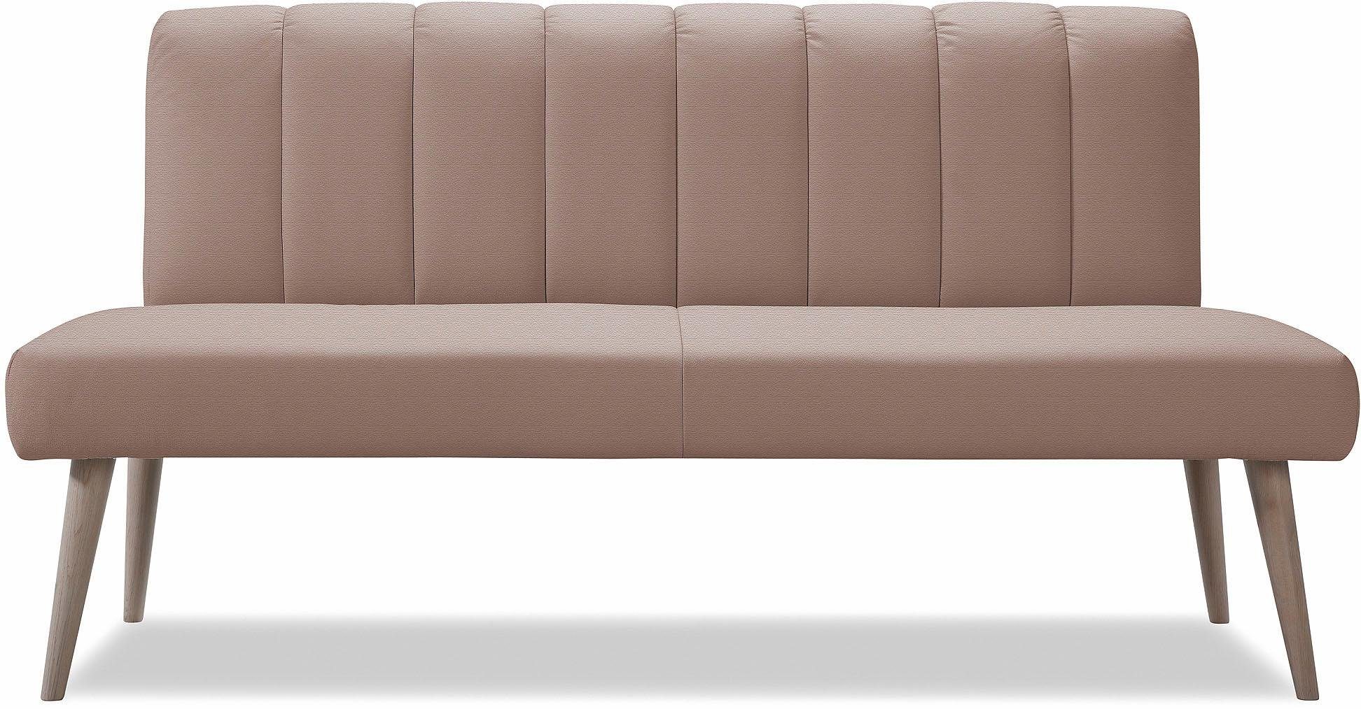 exxpo - sofa fashion Zitbank Costa, moderne rugstikking, comfortabel en elegant, hoge houten voet