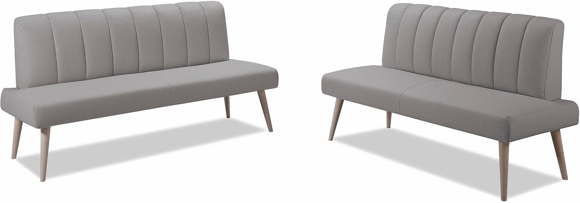 exxpo - sofa fashion Zitbank Costa, moderne rugstikking, comfortabel en elegant, hoge houten voet