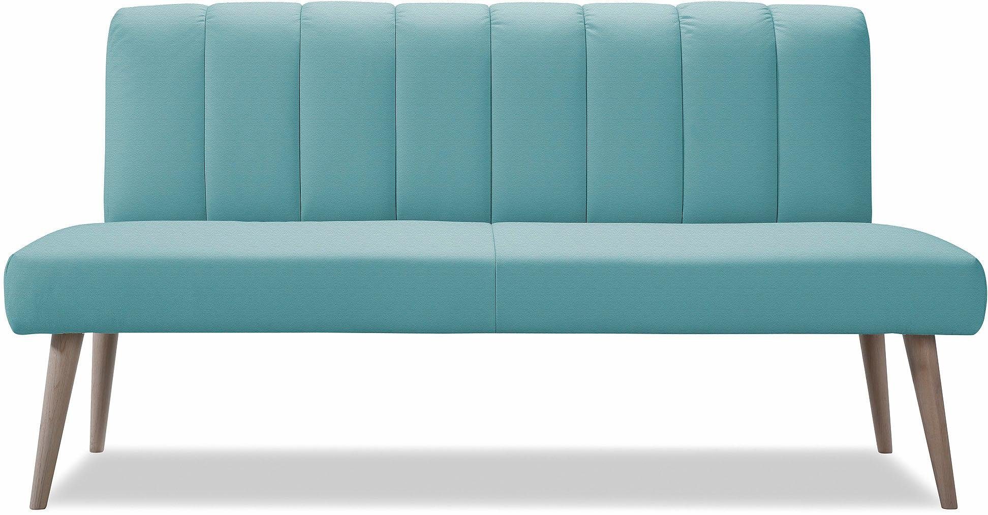 exxpo - sofa fashion Zitbank Costa, moderne rugstikking, comfortabel en elegant, hoge houten voet