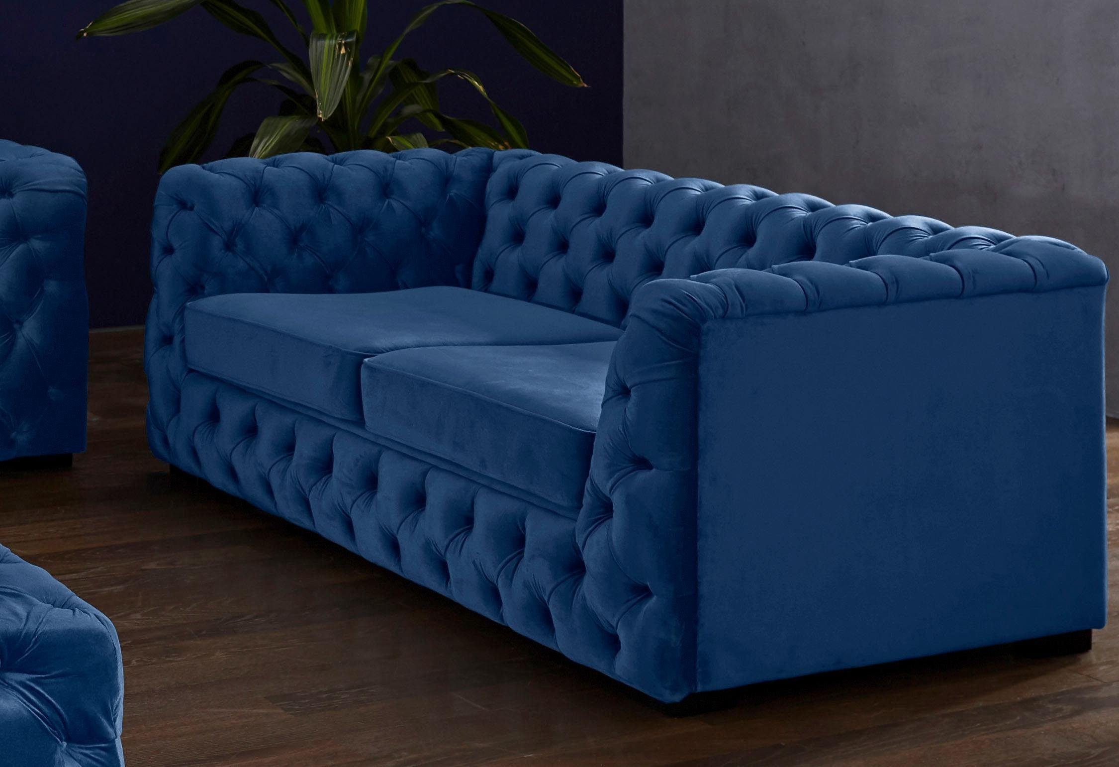 Guido Maria Kretschmer Home&Living Chesterfield-bank Kalina met klassieke chesterfield-capitonnage