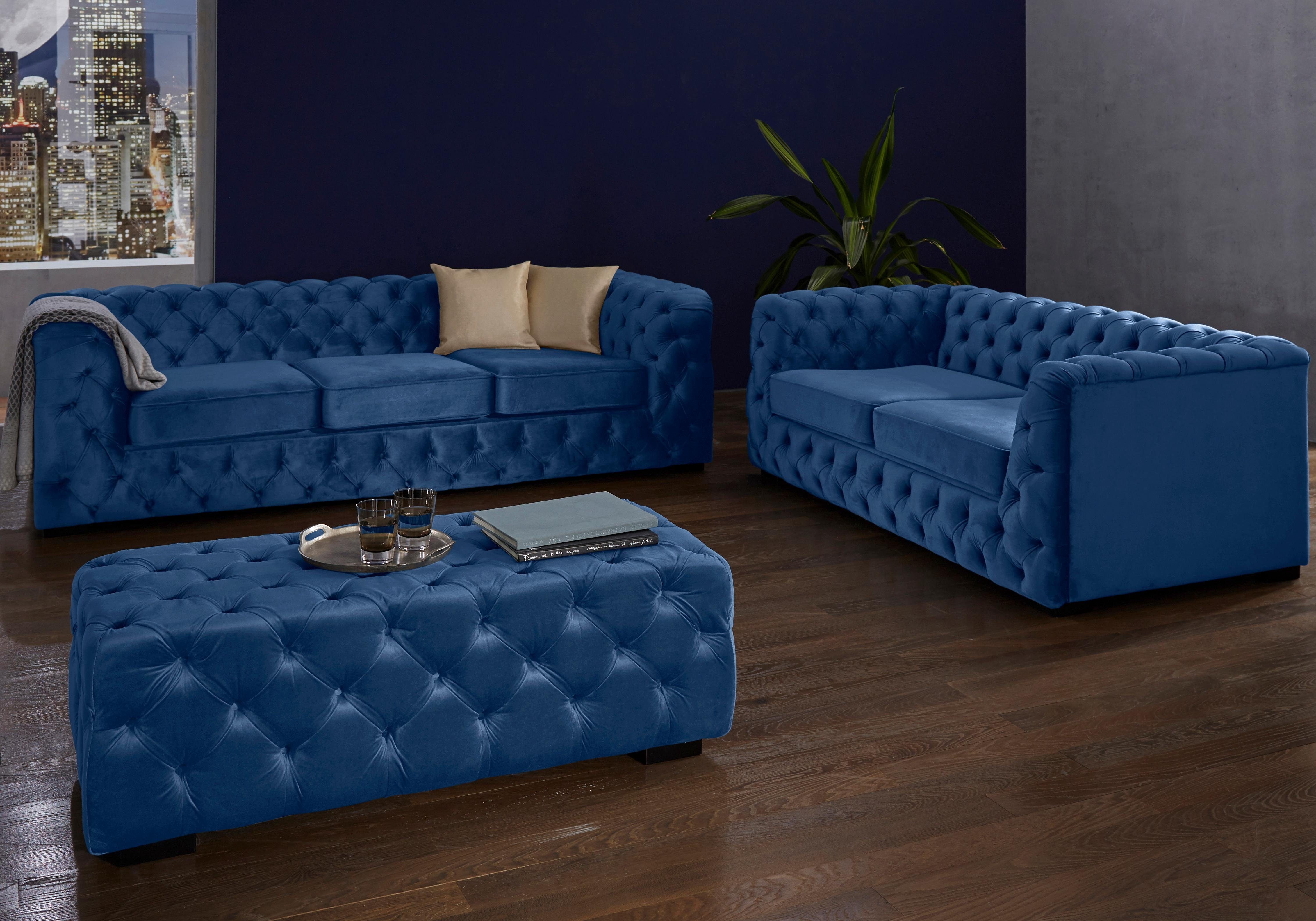 Guido Maria Kretschmer Home&Living Chesterfield-bank Kalina met klassieke chesterfield-capitonnage
