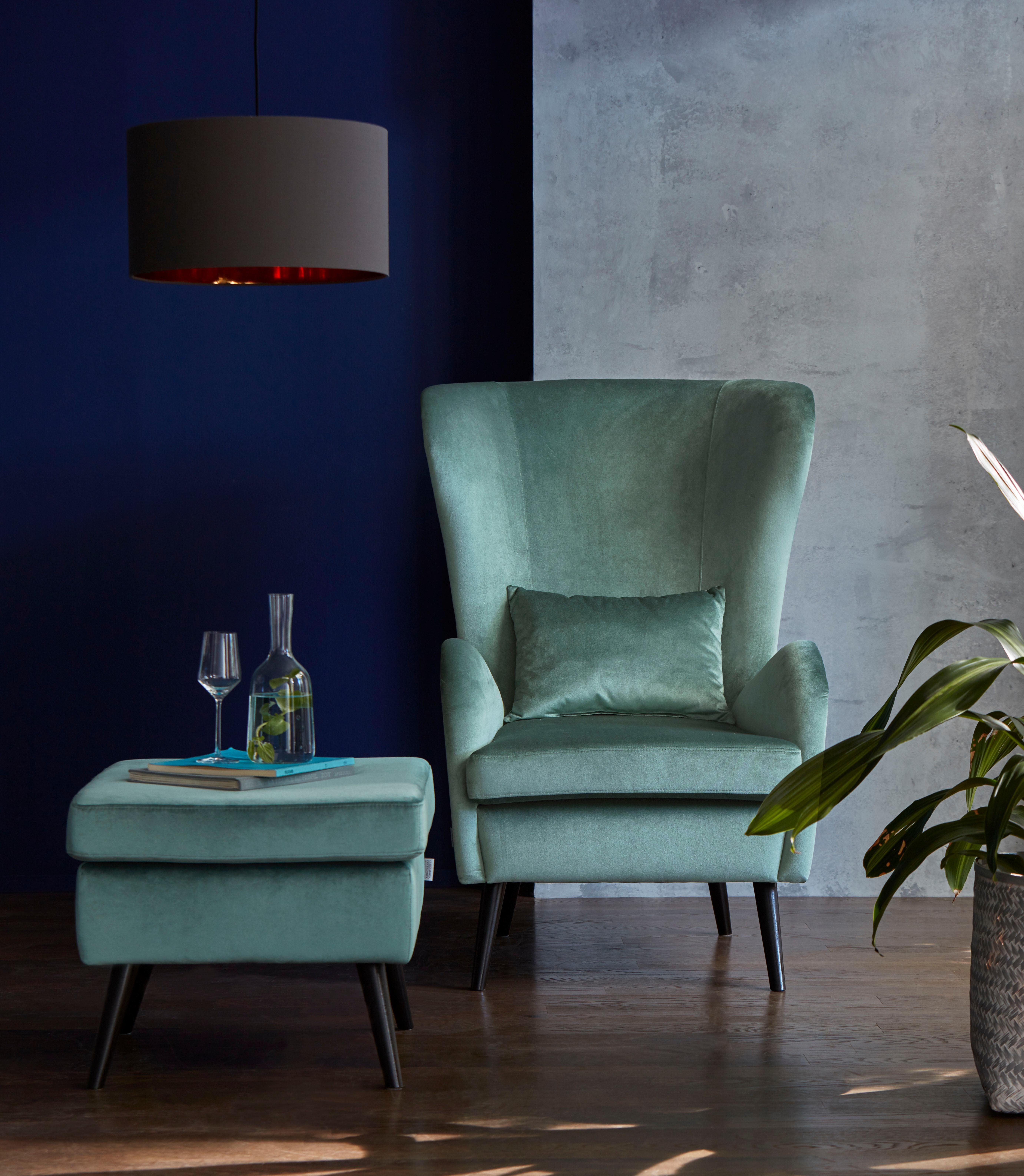 Guido Maria Kretschmer Home&Living Fauteuil Salla ook in imitatiebont en fijn corduroy, veel bekledingsopties, oorfauteuil (set) fauteuils groen
