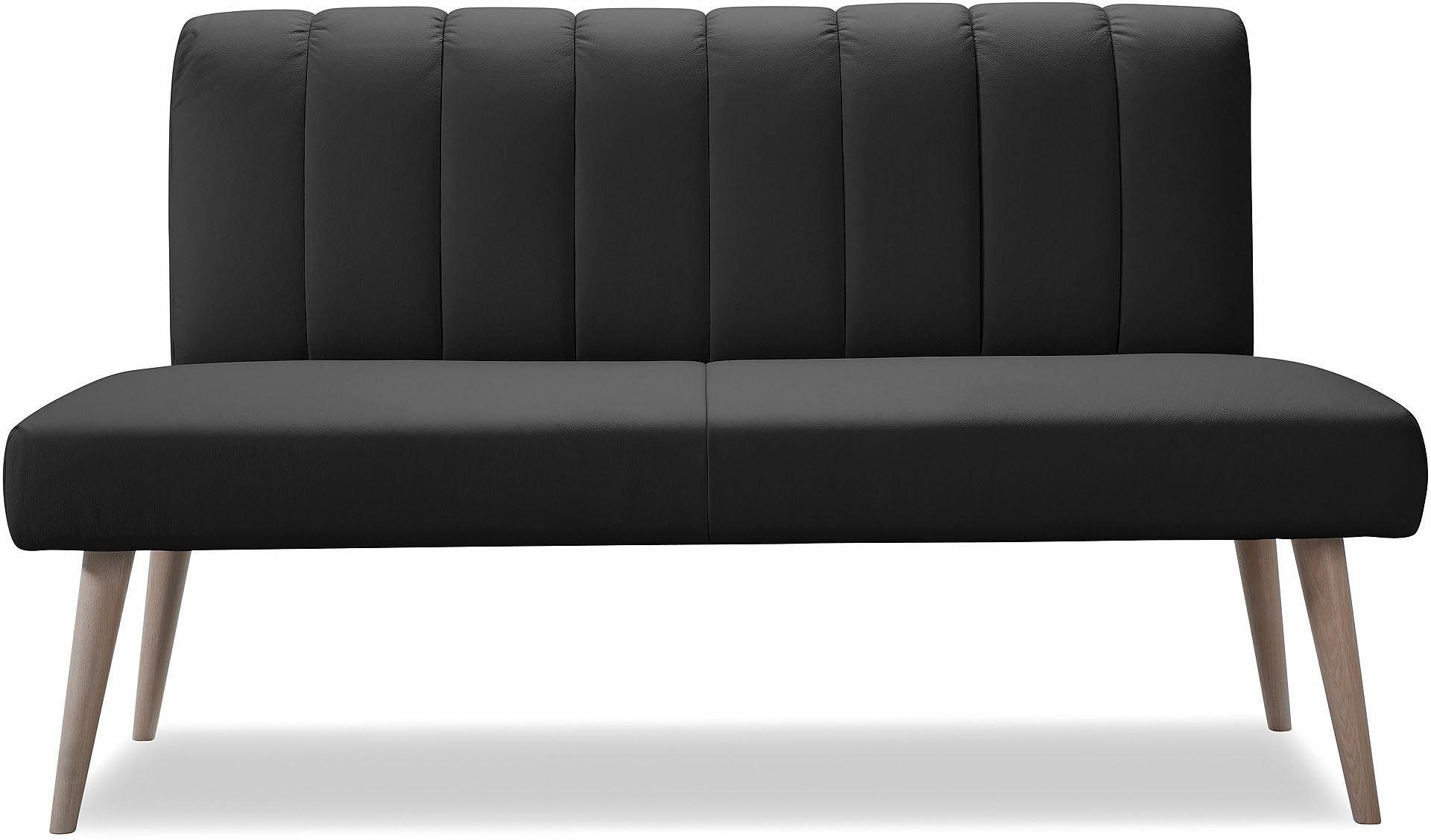 exxpo - sofa fashion Zitbank Costa, moderne rugstikking, comfortabel en elegant, hoge houten voet