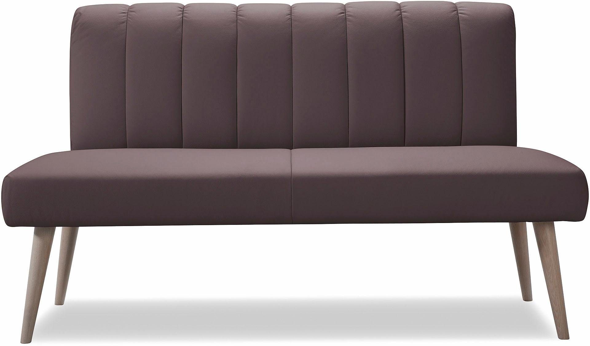 exxpo - sofa fashion Zitbank Costa, moderne rugstikking, comfortabel en elegant, hoge houten voet