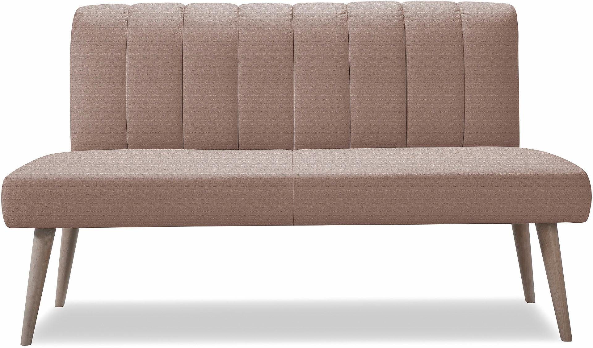 exxpo - sofa fashion Zitbank Costa, moderne rugstikking, comfortabel en elegant, hoge houten voet