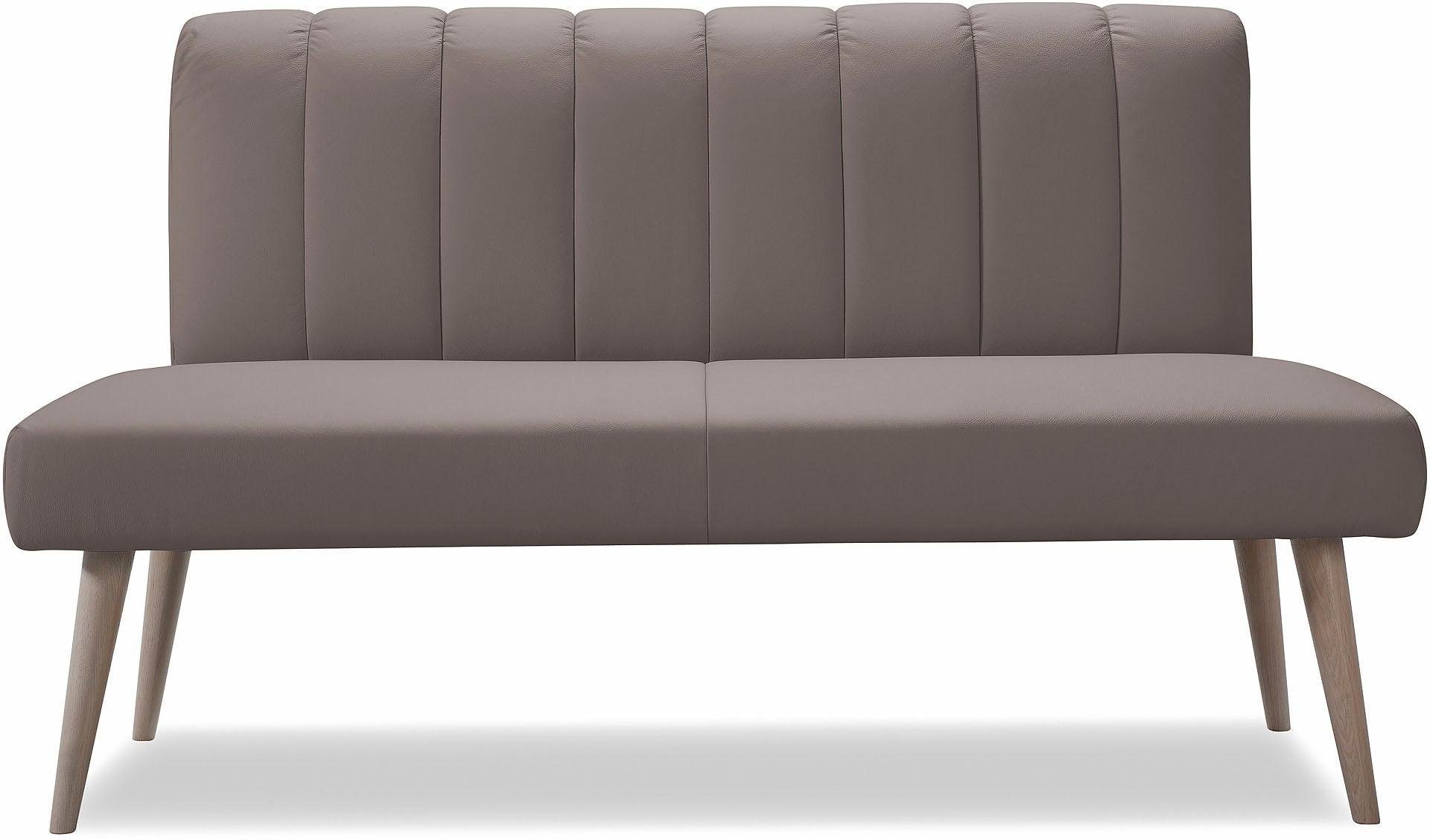 exxpo - sofa fashion Zitbank Costa, moderne rugstikking, comfortabel en elegant, hoge houten voet