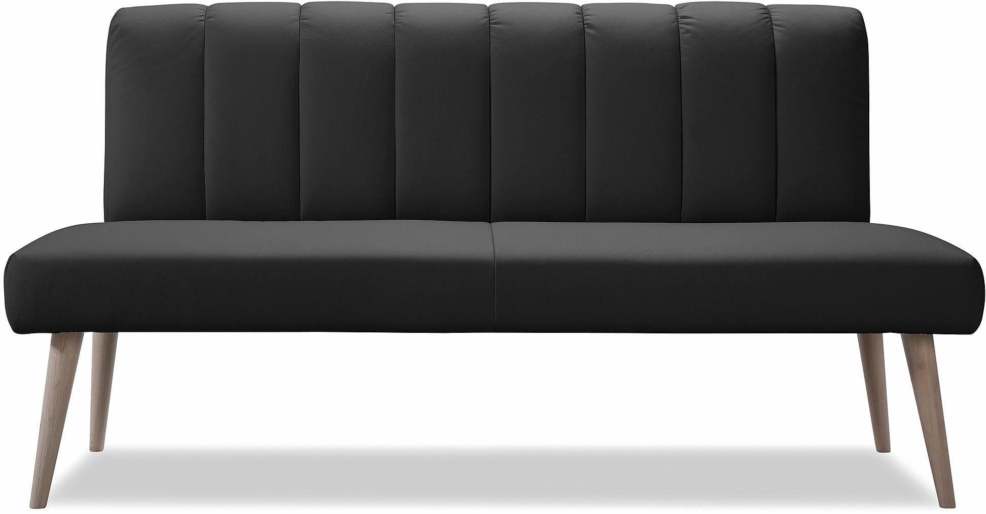 exxpo - sofa fashion Zitbank Costa, moderne rugstikking, comfortabel en elegant, hoge houten voet