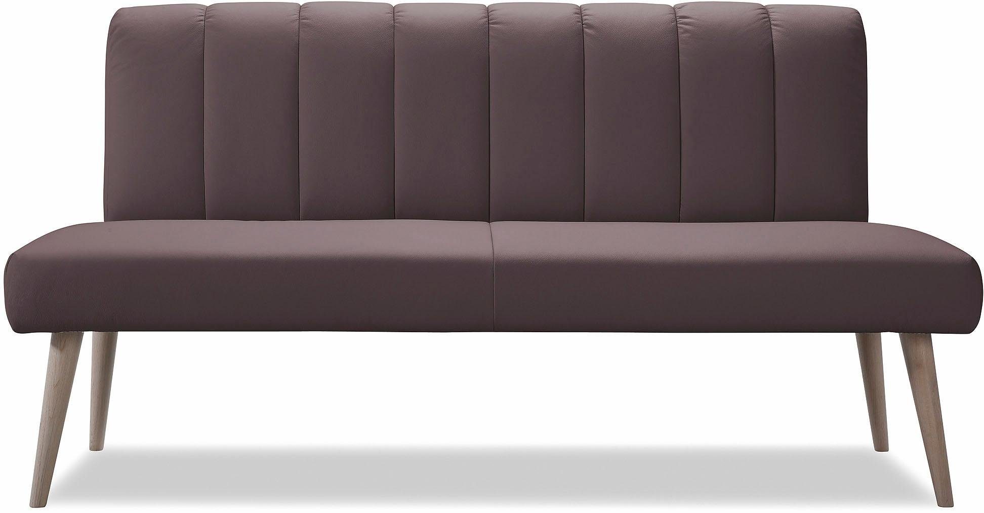 exxpo - sofa fashion Zitbank Costa, moderne rugstikking, comfortabel en elegant, hoge houten voet