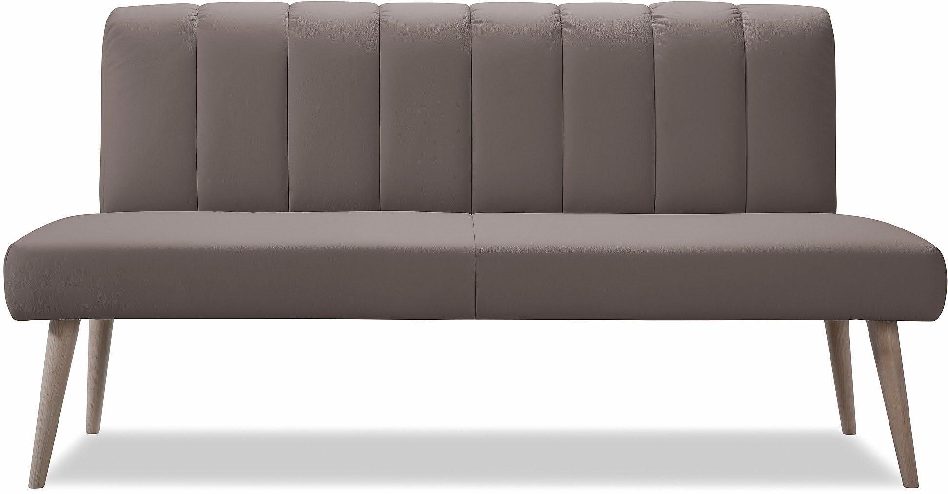 exxpo - sofa fashion Zitbank Costa, moderne rugstikking, comfortabel en elegant, hoge houten voet