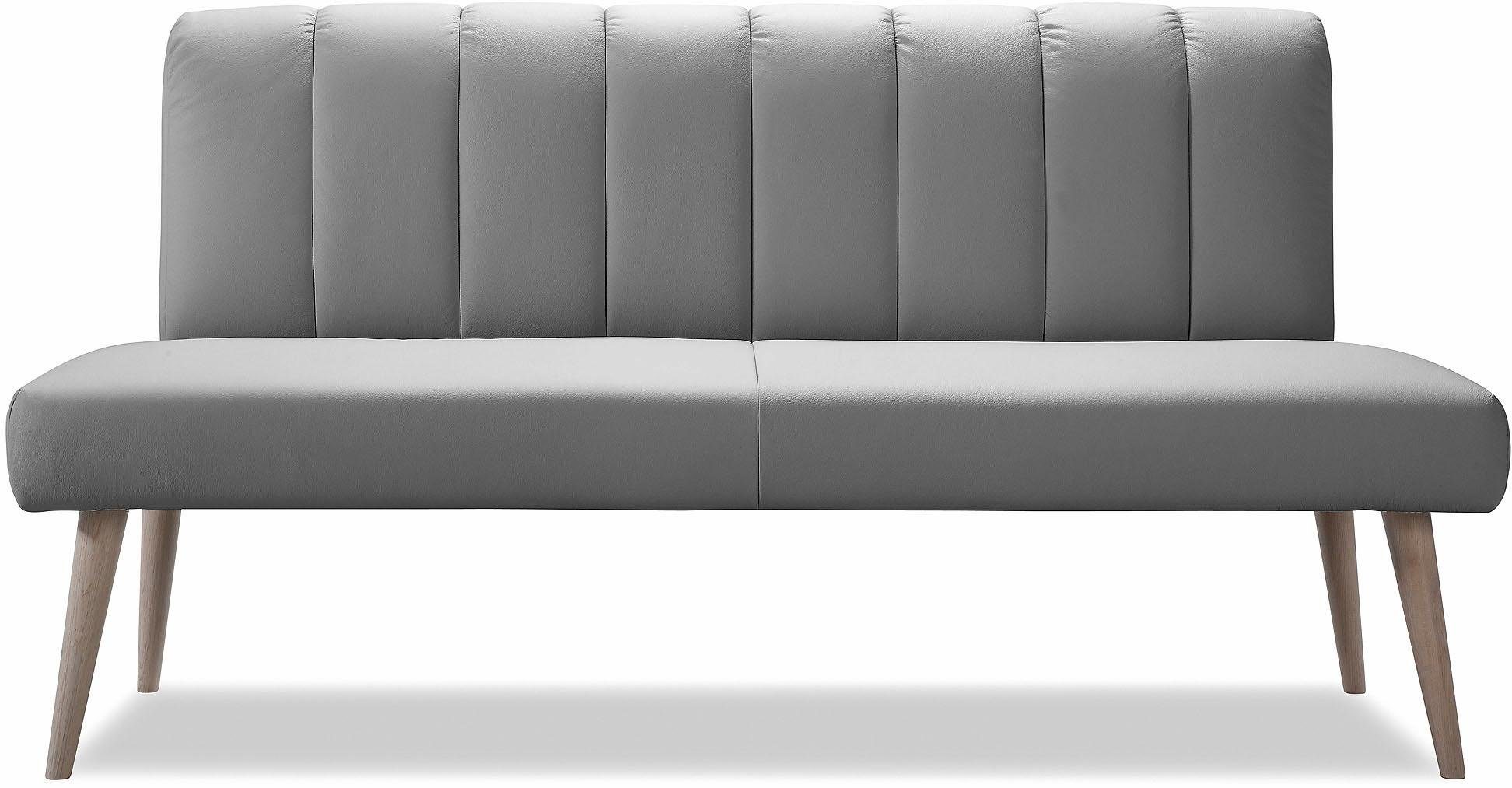 exxpo - sofa fashion Zitbank Costa, moderne rugstikking, comfortabel en elegant, hoge houten voet