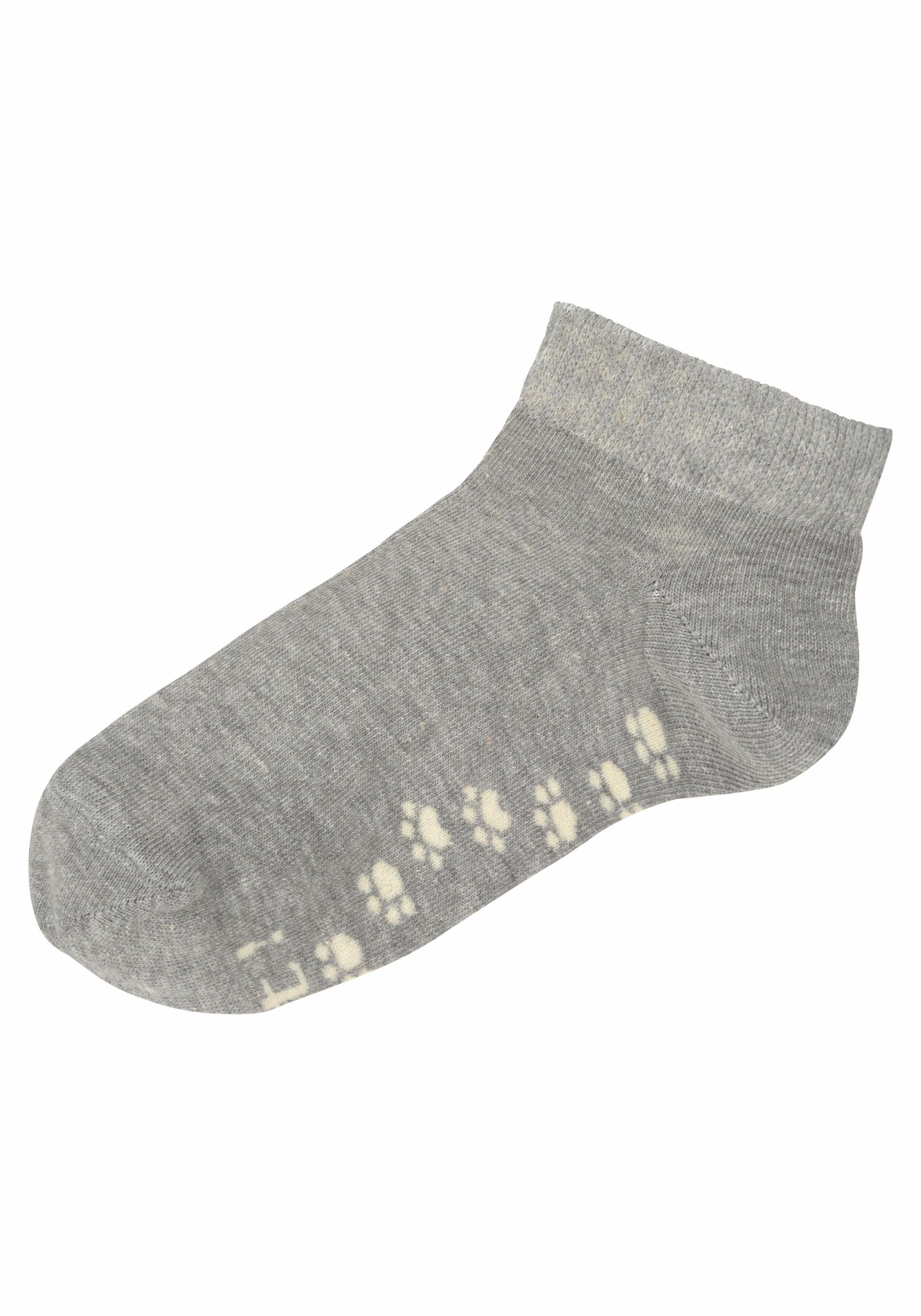Arizona Sneakersokken met leuk potendesign onder de zool (set, 5 paar)