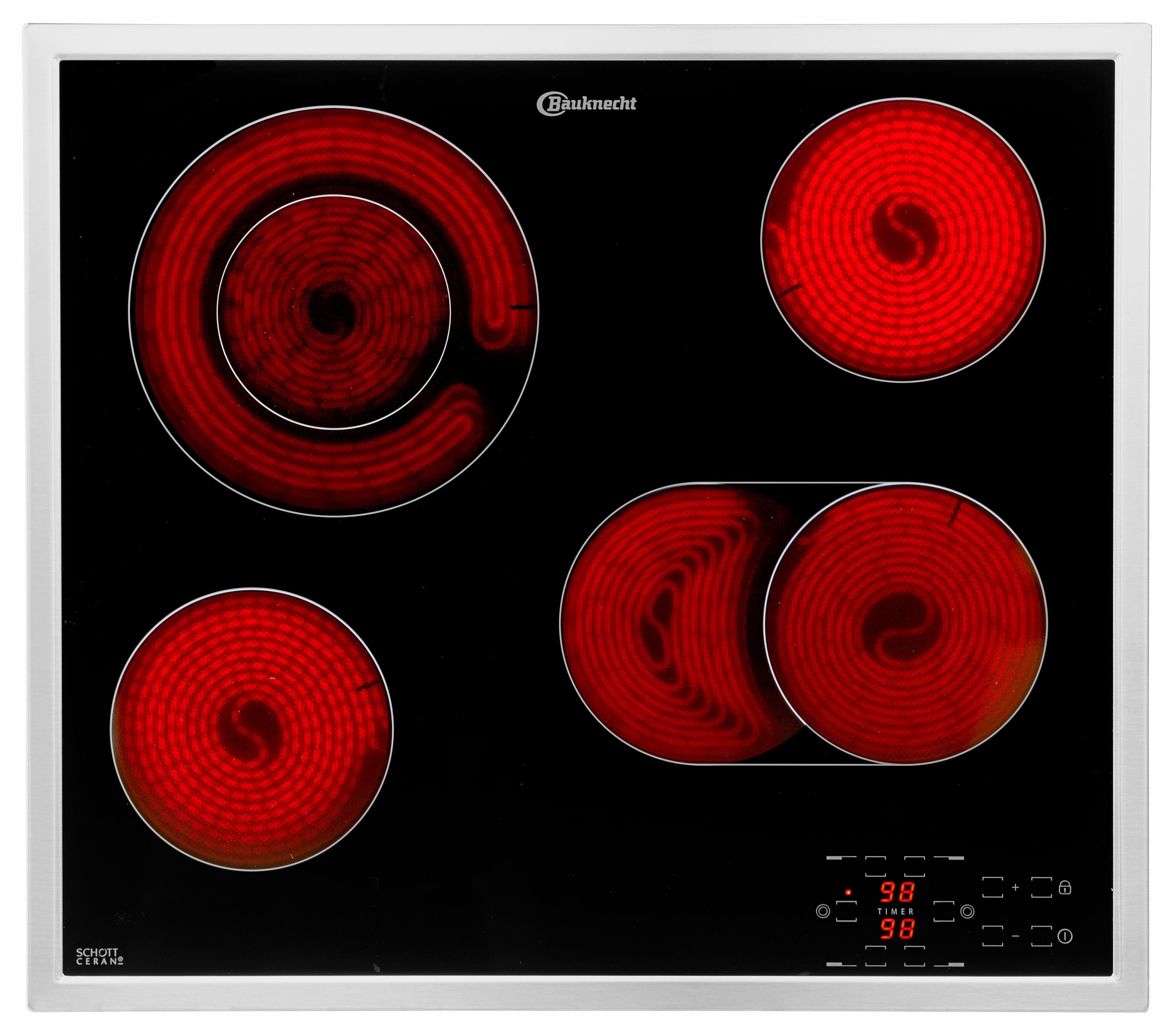 BAUKNECHT Elektrische kookplaat van SCHOTT CERAN® CTAR 9642 IN met touchcontrol-bediening