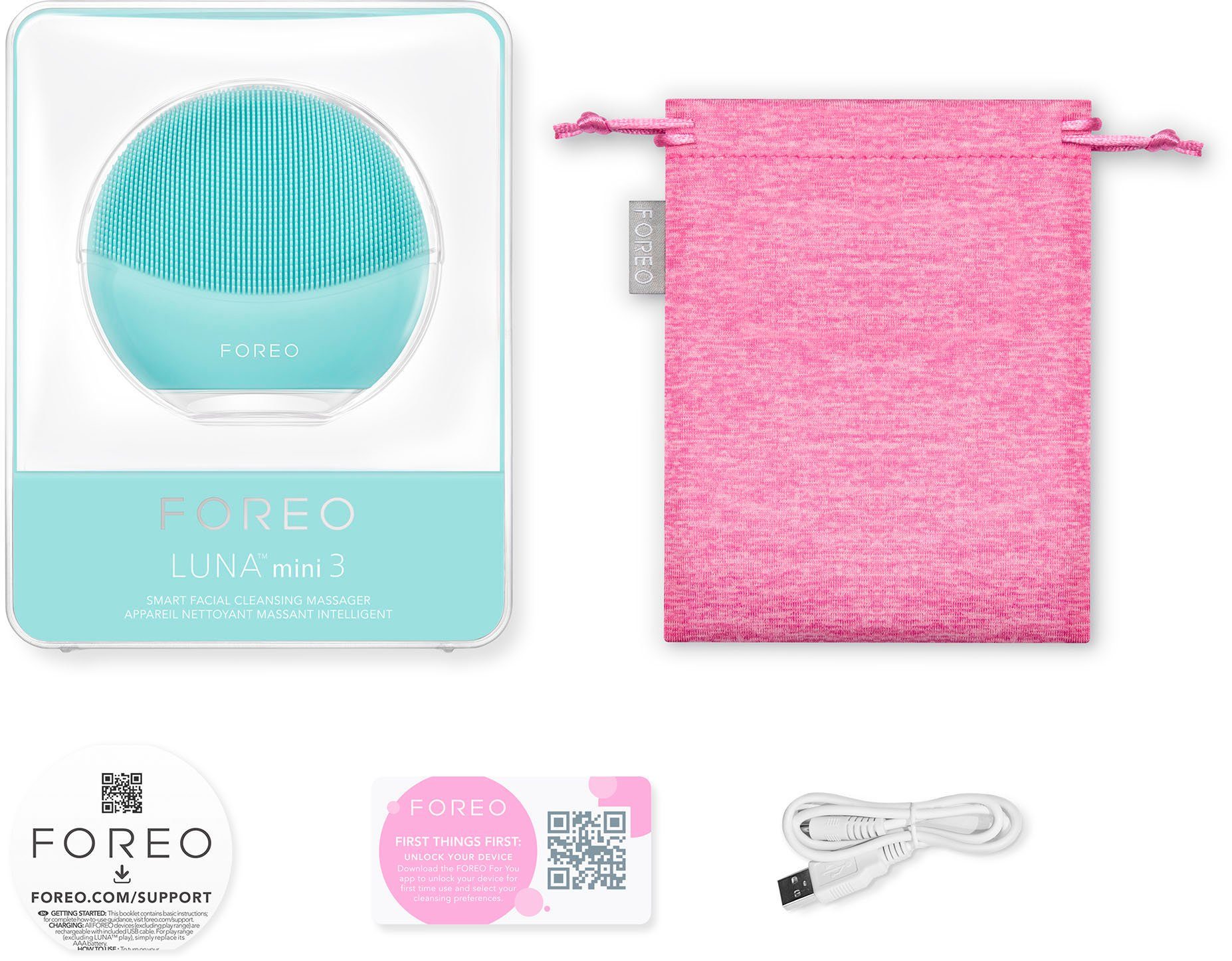 FOREO Elektrische gezichtsreinigingsborstel LUNA mini 3 voor elk huidtype
