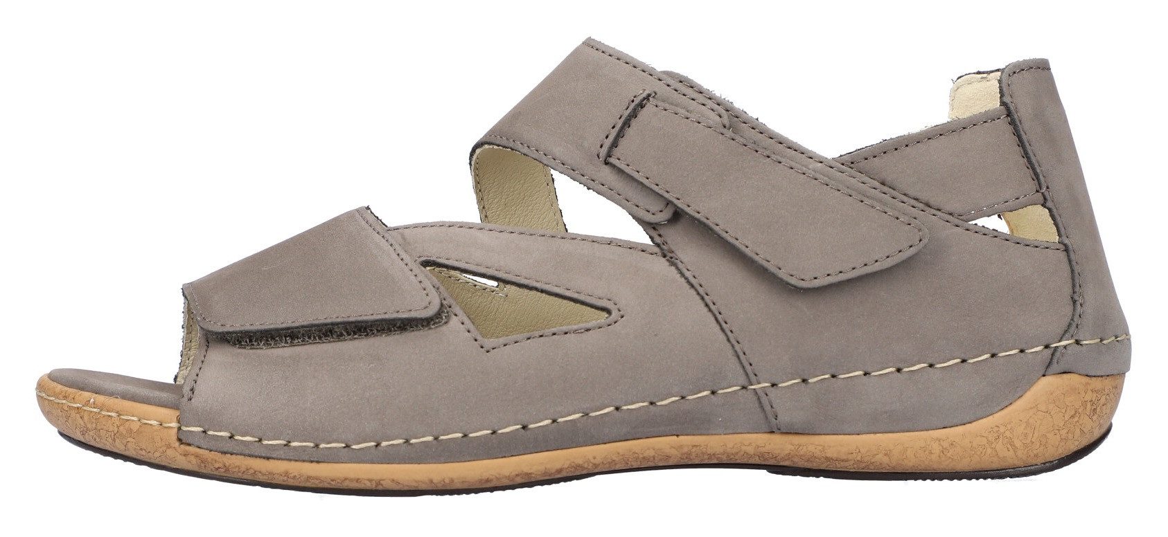 Waldläufer Sandalen HELIETT , wedge-sandaal, zomerschoen, comfort-schoen, klittenbandsluitingen, h-breedte