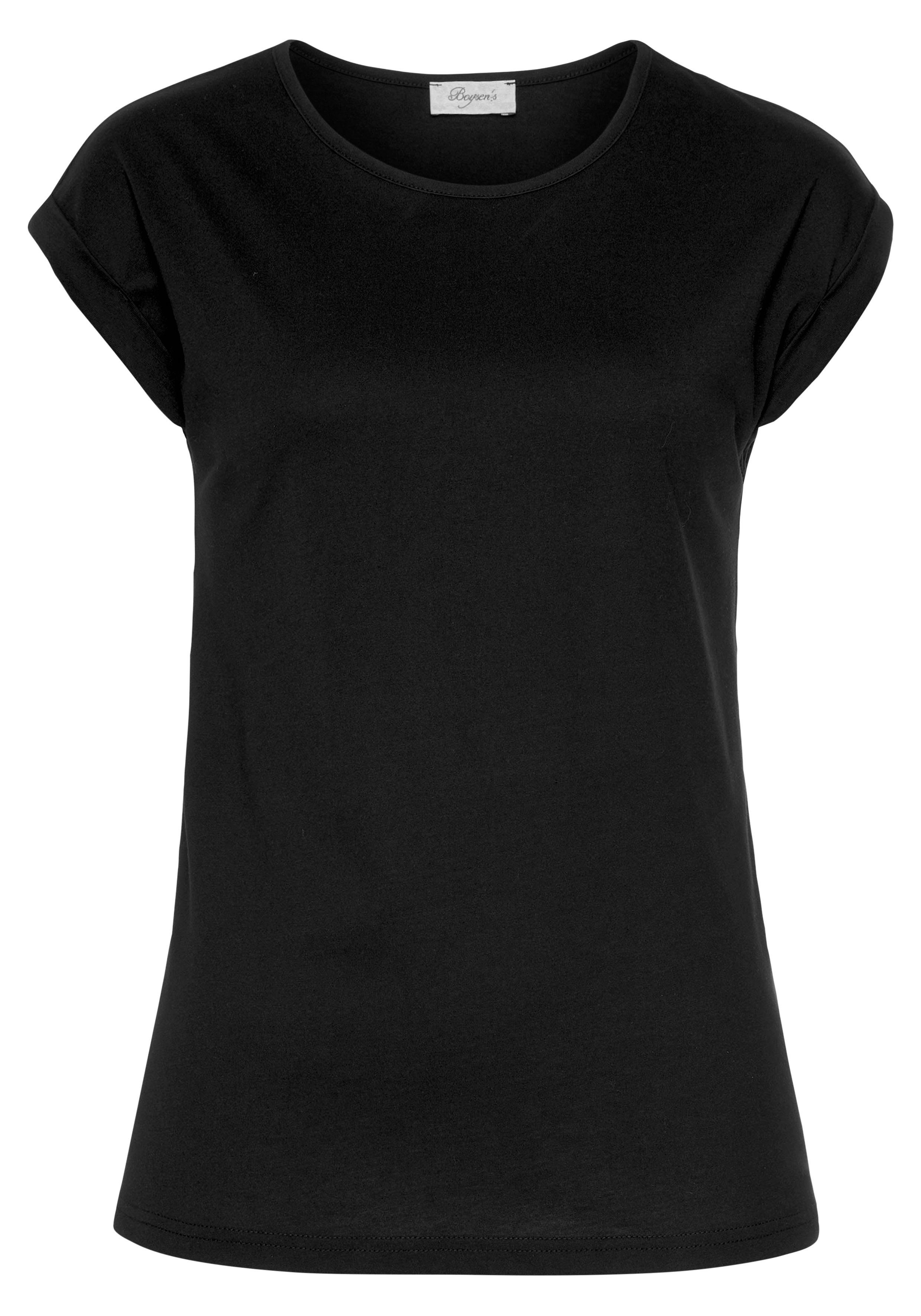 Boysen's T-shirt Korte mouwen, basic, ronde hals, voor vrije tijd en sport (set)
