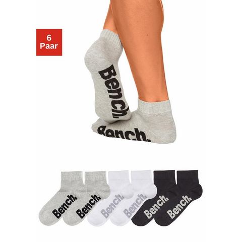 Bench korte sokken (6 paar) met comfortabele ribboorden