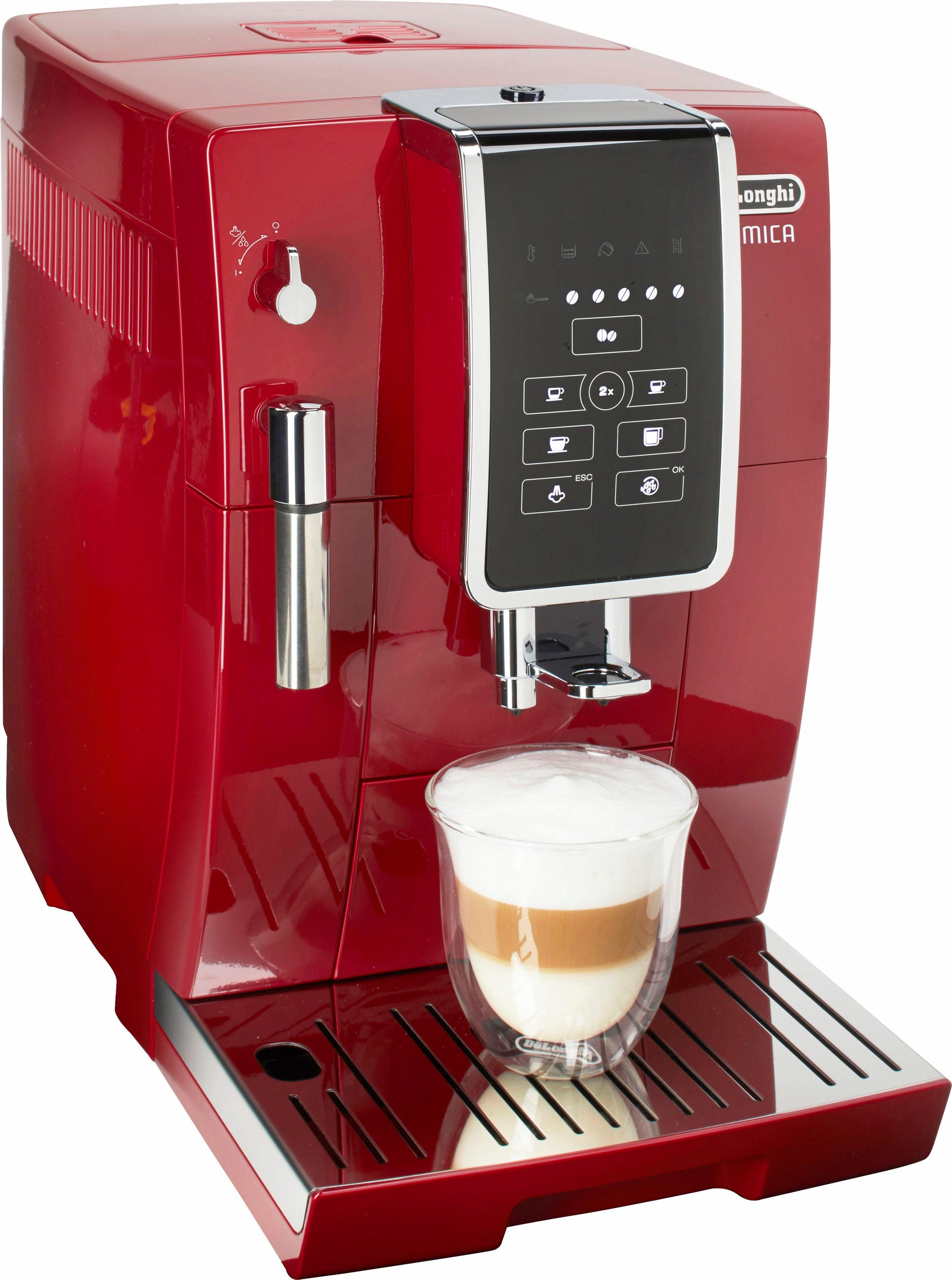 De'Longhi Volautomatisch koffiezetapparaat Dinamica ECAM 358.15.R, Directe keuzetoetsen voor espresso, koffie, long coffee en lungo