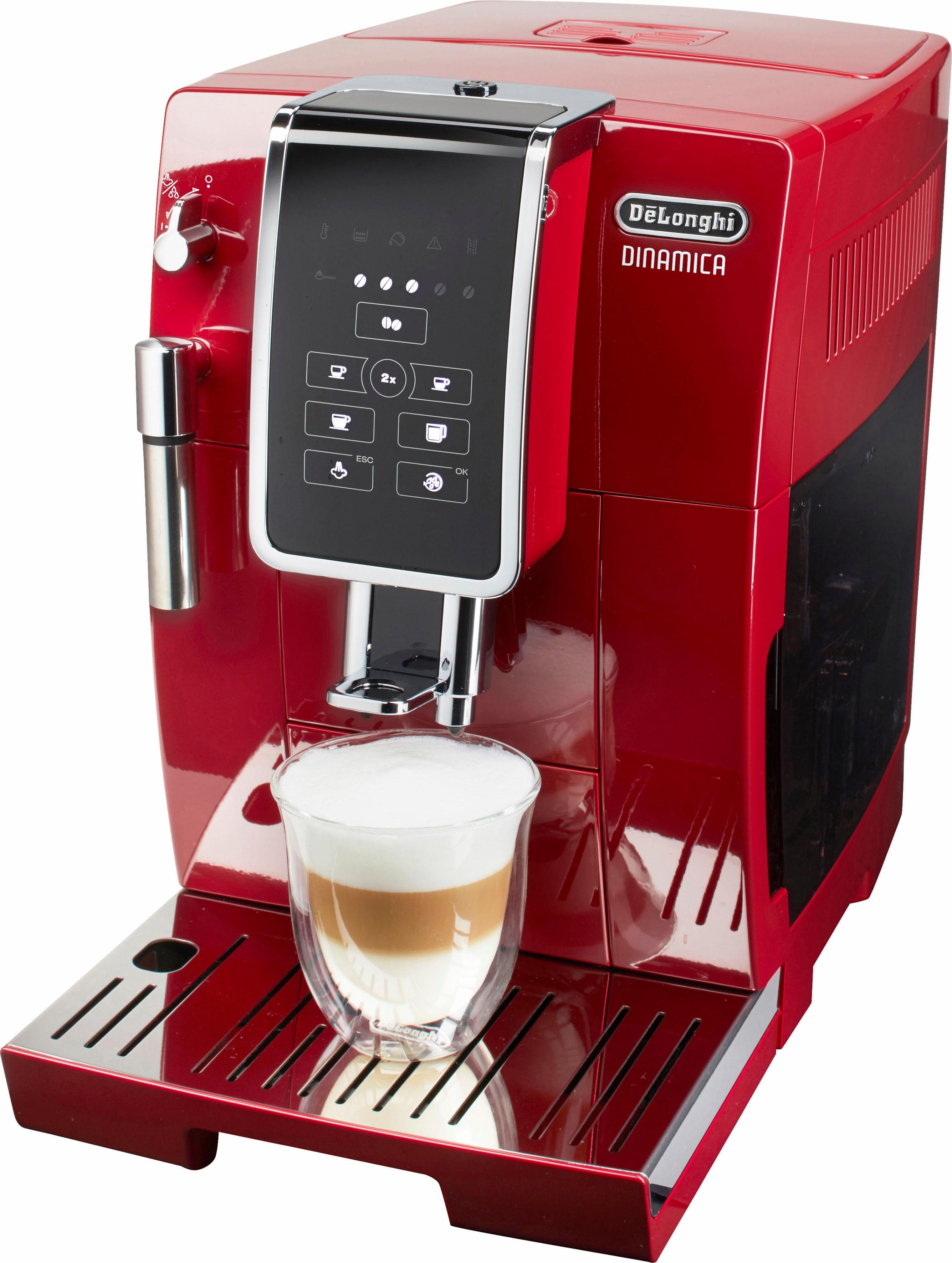 De'Longhi Volautomatisch koffiezetapparaat Dinamica ECAM 358.15.R, Directe keuzetoetsen voor espresso, koffie, long coffee en lungo