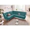 exxpo - sofa fashion hoekbank blauw