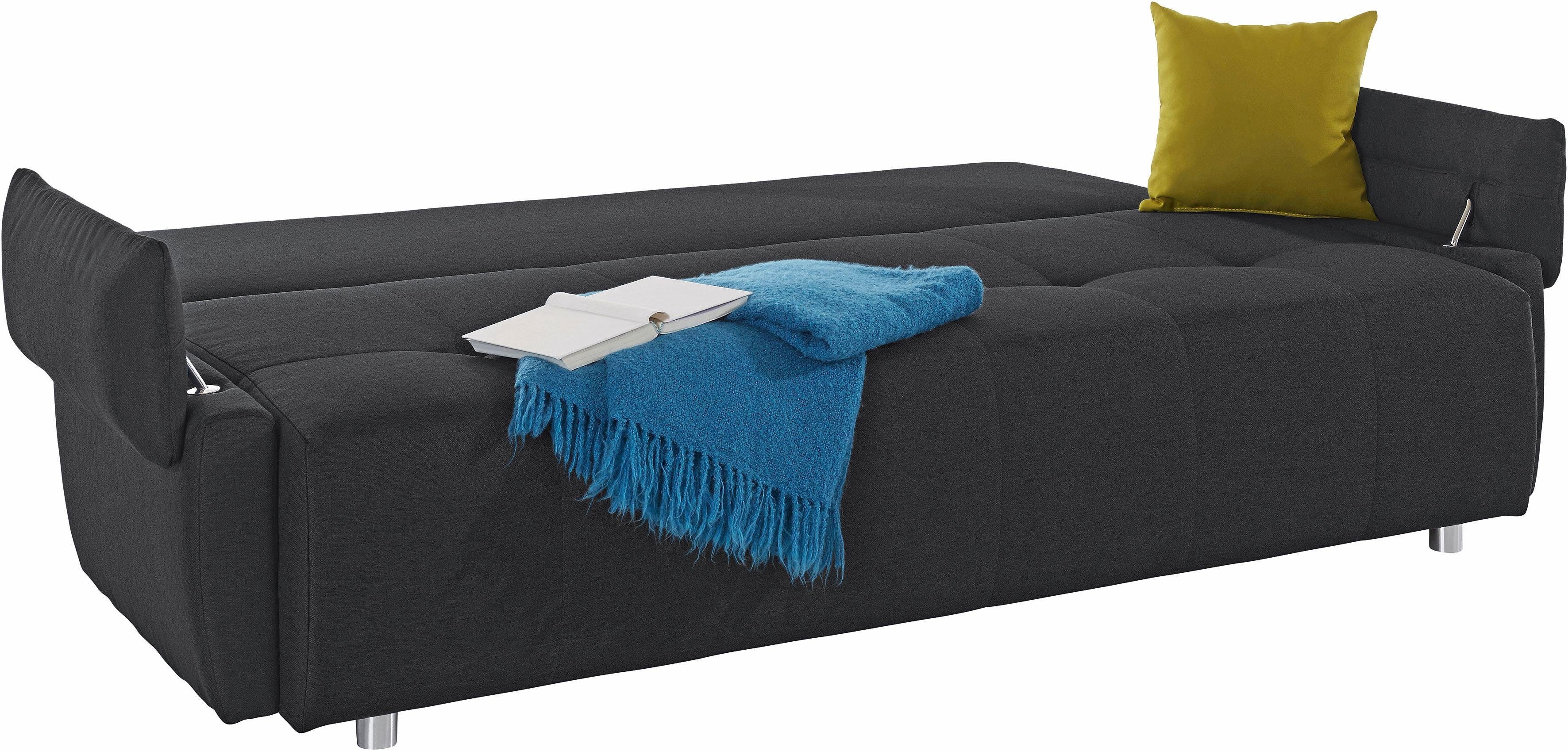 COLLECTION AB Slaapbank Funtastic met binnenvering, slaapfunctie, inclusief 2 rugkussens en 1 sierkussen