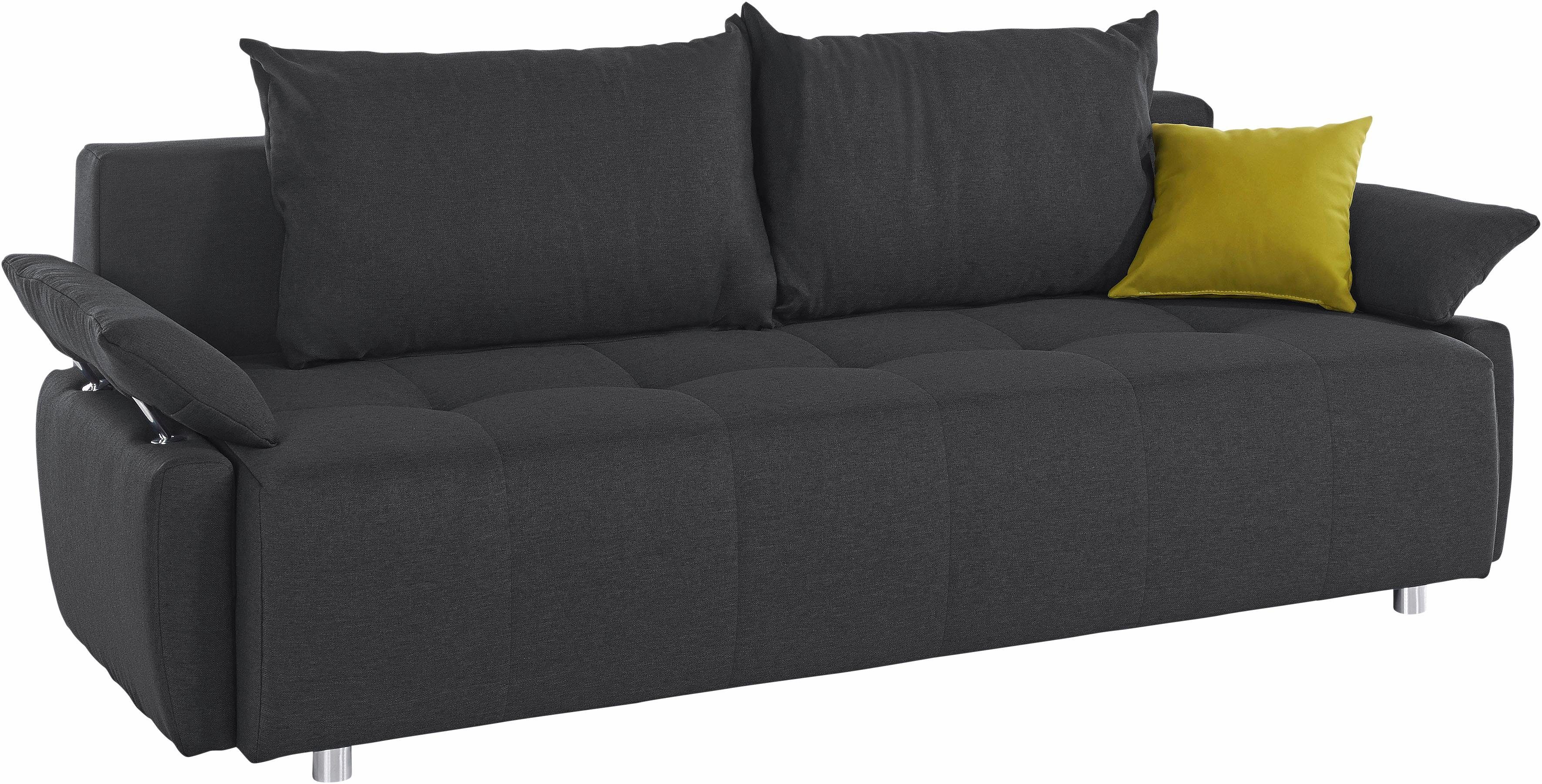 COLLECTION AB Slaapbank Funtastic met binnenvering, slaapfunctie, inclusief 2 rugkussens en 1 sierkussen