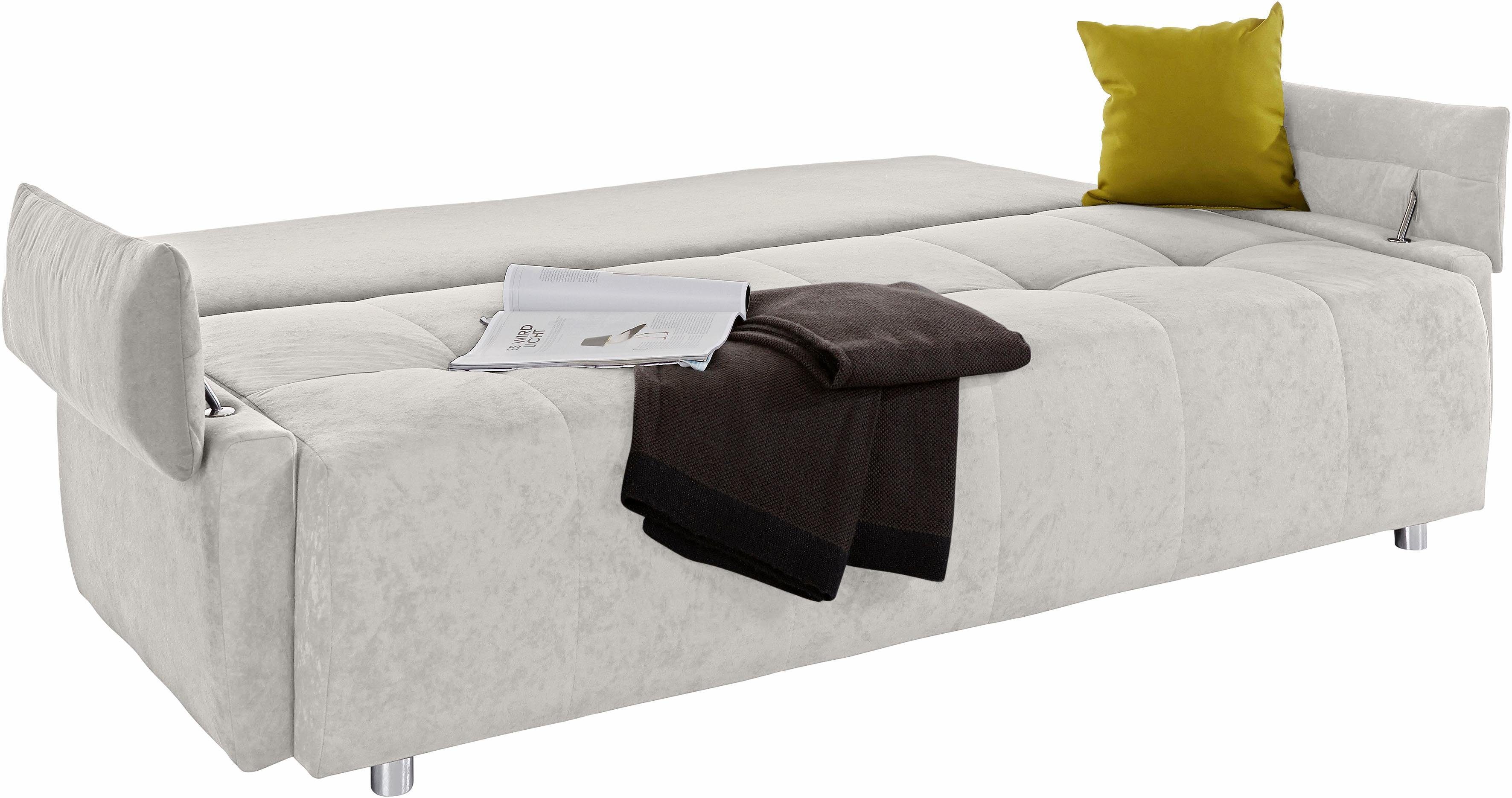 COLLECTION AB Slaapbank Funtastic met binnenvering, slaapfunctie, inclusief 2 rugkussens en 1 sierkussen