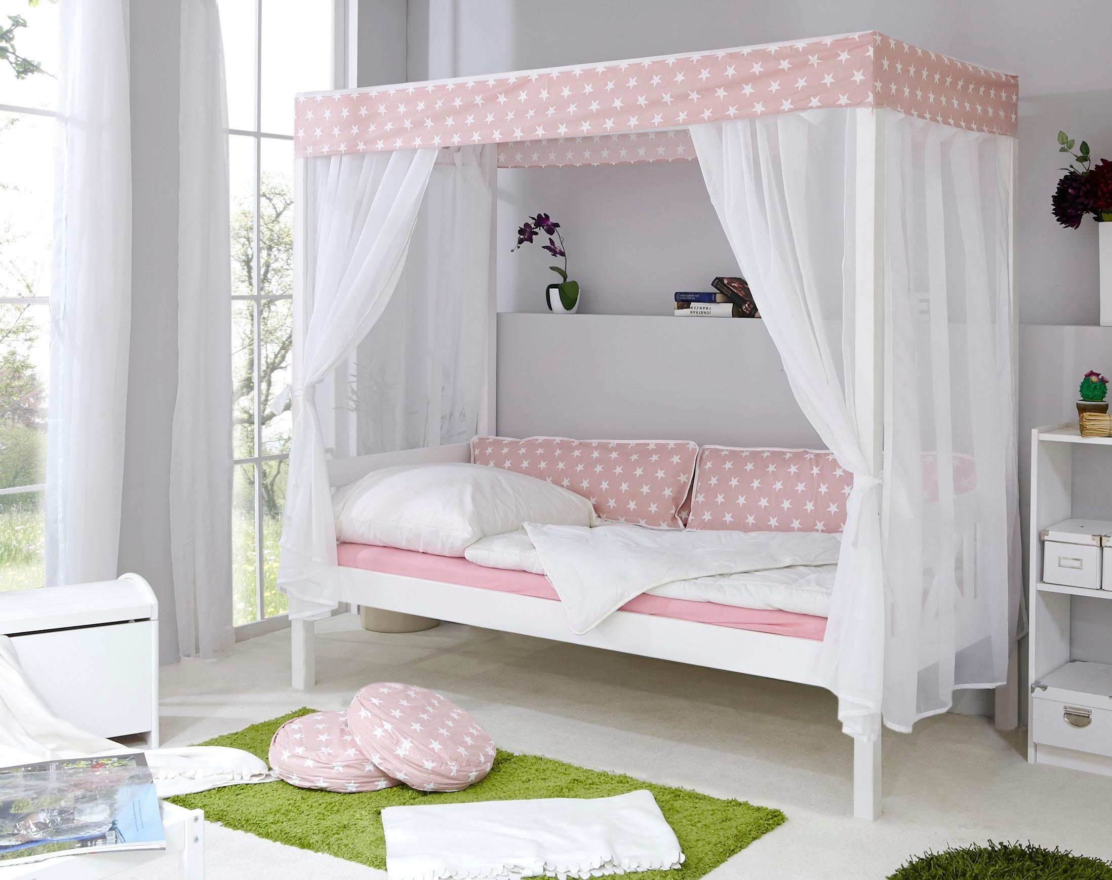 Ticaa Hemelbed Lino in diverse breedten, grenen