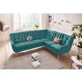 exxpo - sofa fashion hoekbank blauw