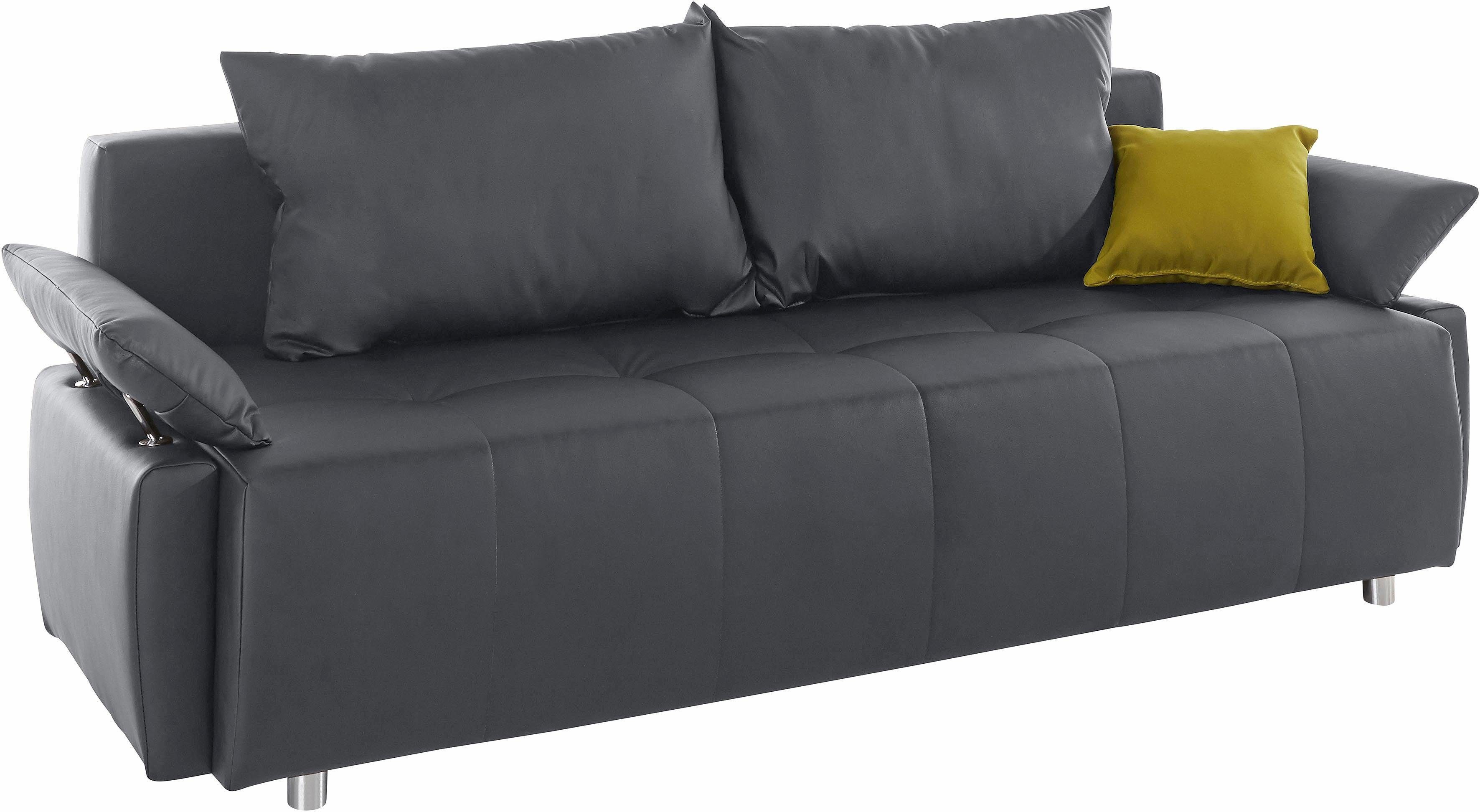COLLECTION AB Slaapbank Funtastic met binnenvering, slaapfunctie, inclusief 2 rugkussens en 1 sierkussen