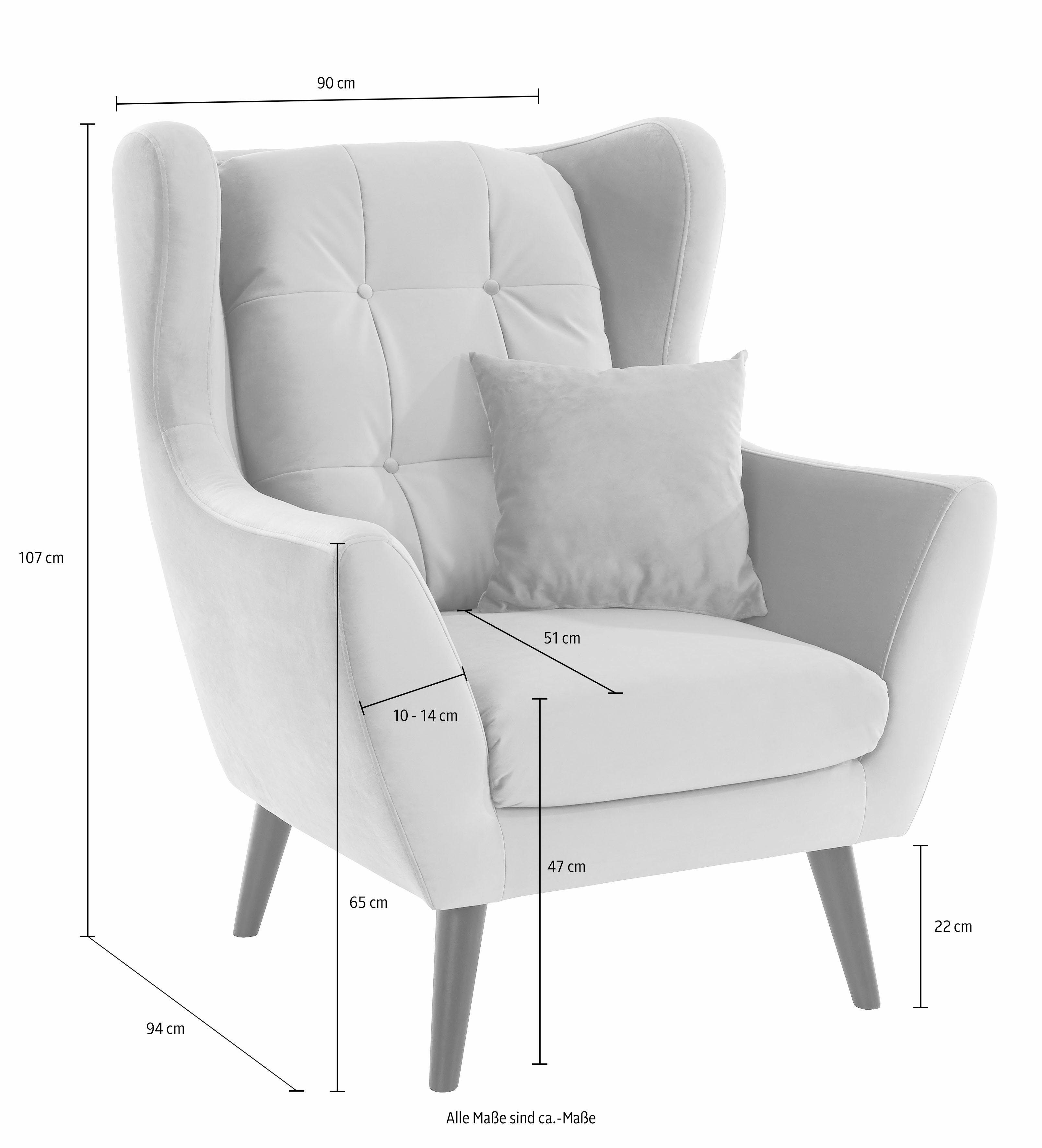 andas Oorfauteuil Hemmink, stoel, loungestoel (set)