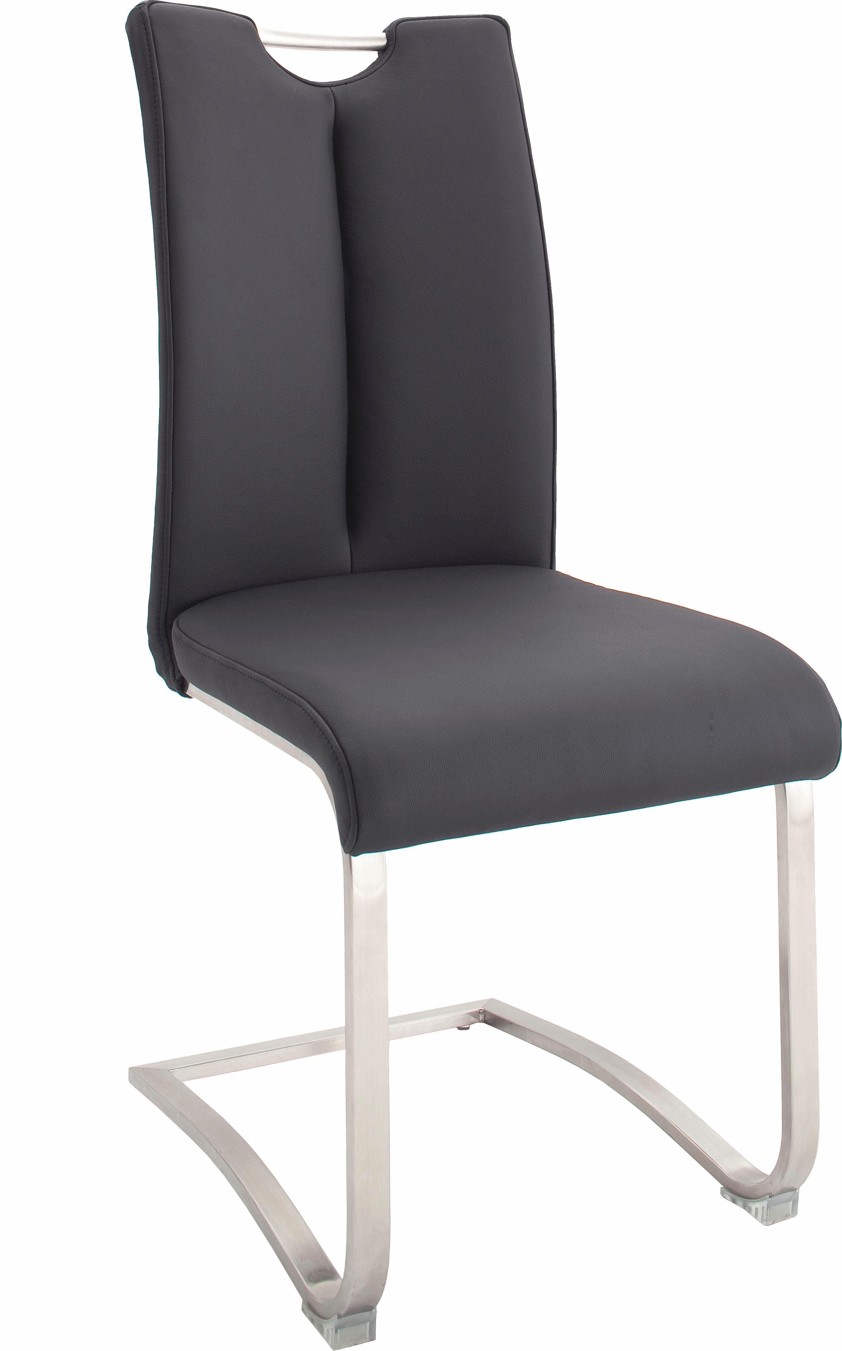 MCA furniture Vrijdragende stoel ARTOS Stoel overtrokken met echt leer, tot 140 kg belastbaar (2 stuks)