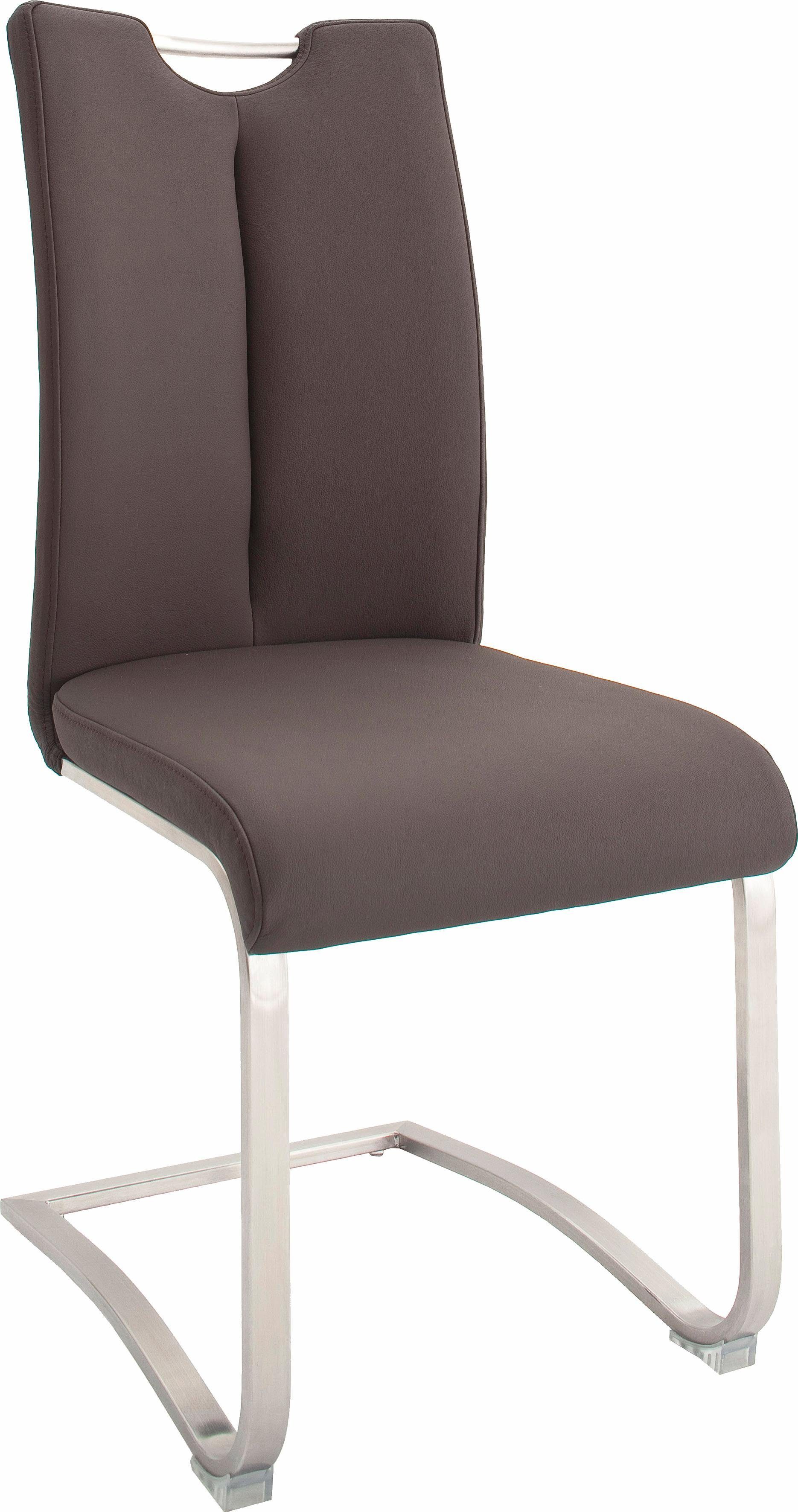MCA furniture Vrijdragende stoel ARTOS Stoel overtrokken met echt leer, tot 140 kg belastbaar (2 stuks)