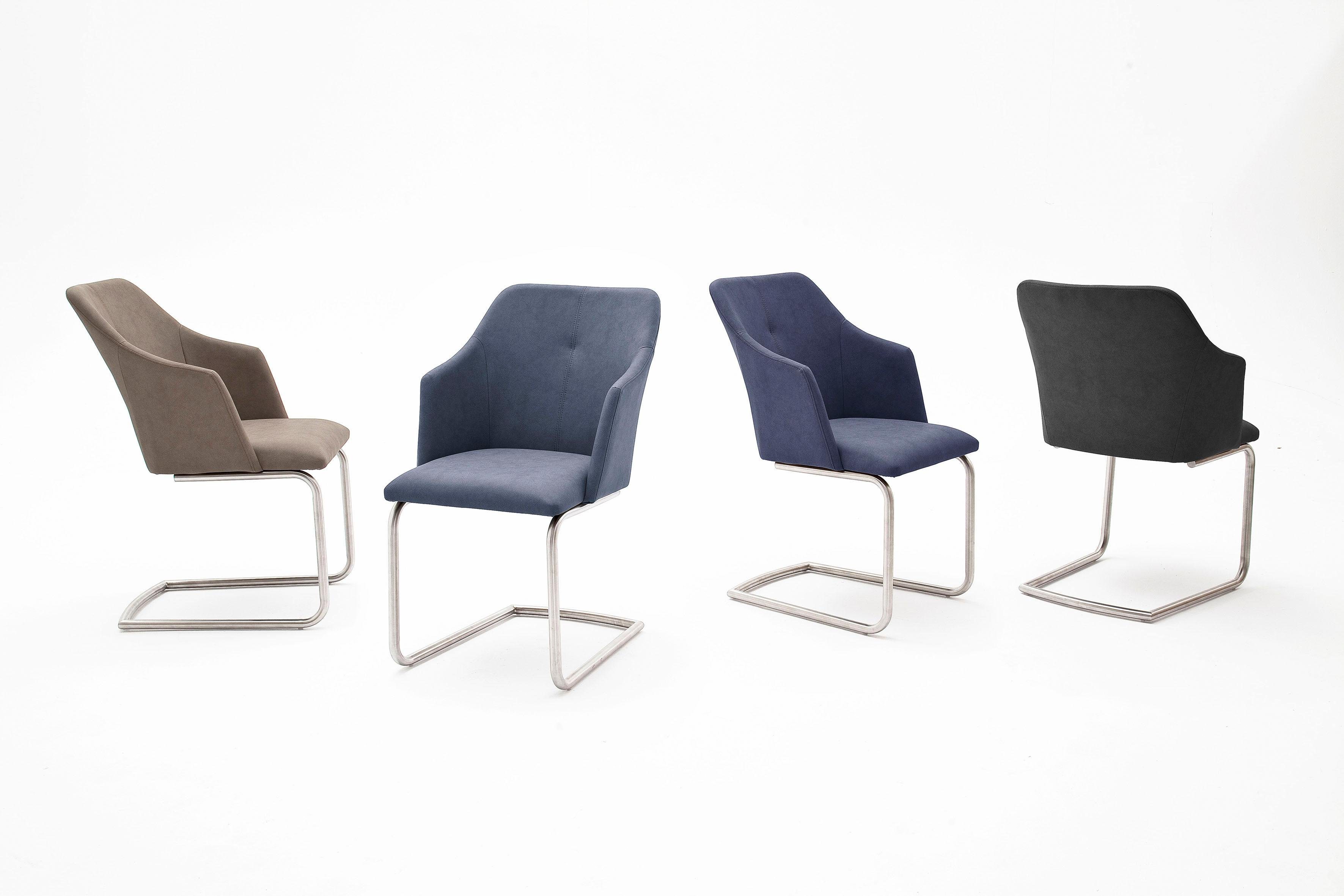 MCA furniture Eetkamerstoel Madita 4 voet stoel B-hoekig Stoel belastbaar tot max. 140 kg (2 stuks)