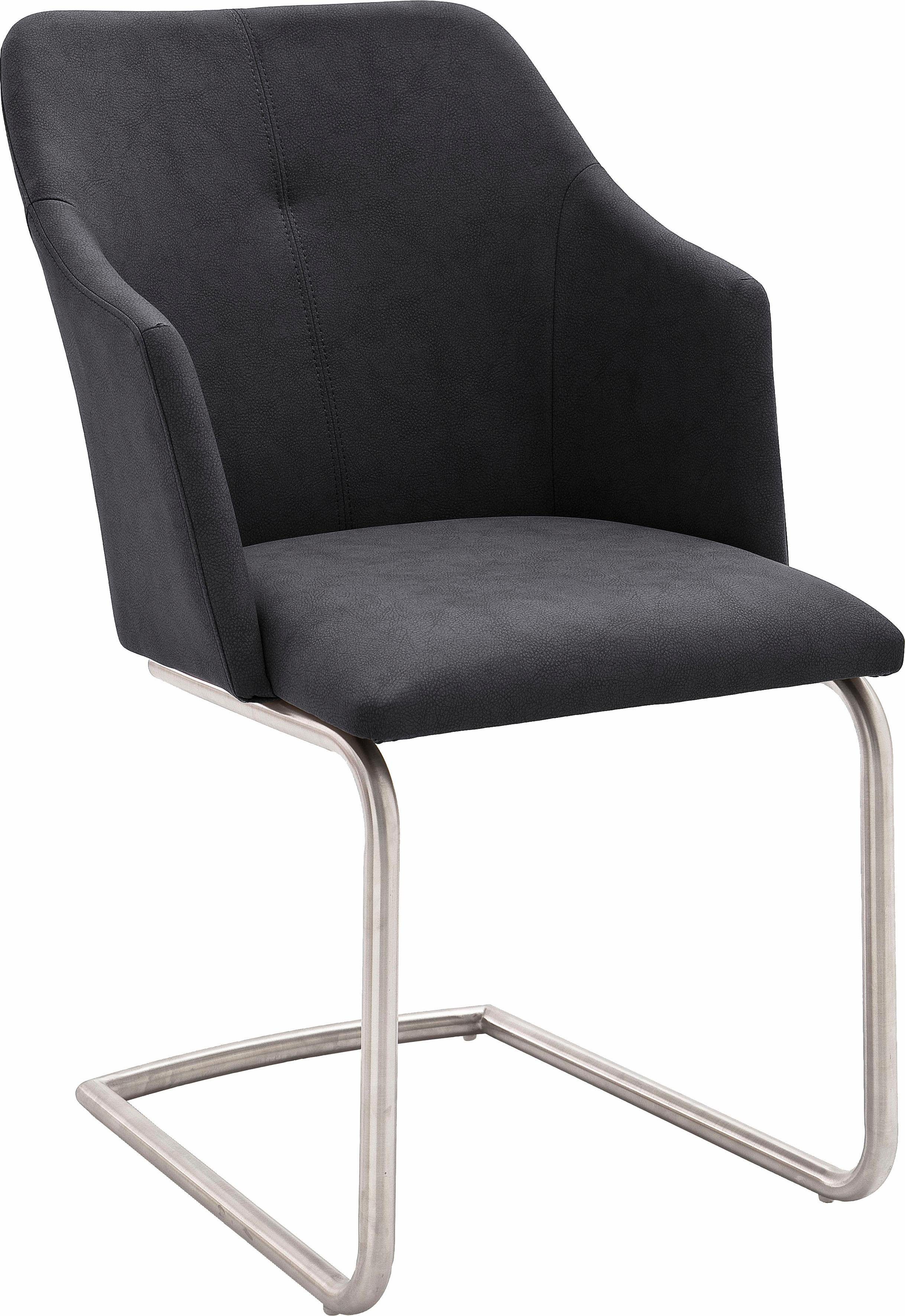 MCA furniture Eetkamerstoel Madita 4 voet stoel B-hoekig Stoel belastbaar tot max. 140 kg (2 stuks)