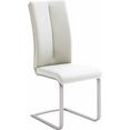 mca furniture vrijdragende stoel paulo 2 stoel belastbaar tot 120 kg (set, 4 stuks) wit