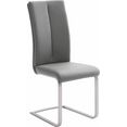 mca furniture vrijdragende stoel paulo 2 stoel belastbaar tot 120 kg (set, 4 stuks) grijs