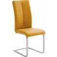 mca furniture vrijdragende stoel paulo 2 stoel belastbaar tot 120 kg (set, 4 stuks) geel