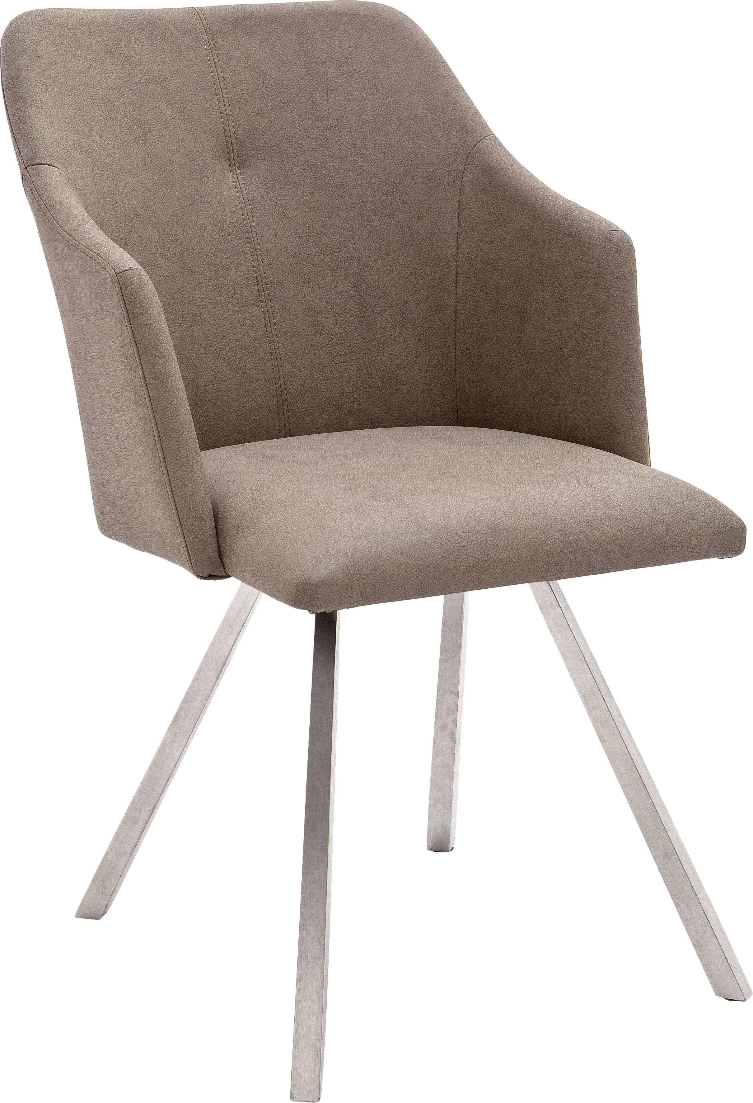 MCA furniture Eetkamerstoel Madita 4 voet stoel B-hoekig Stoel belastbaar tot max. 140 kg (2 stuks)
