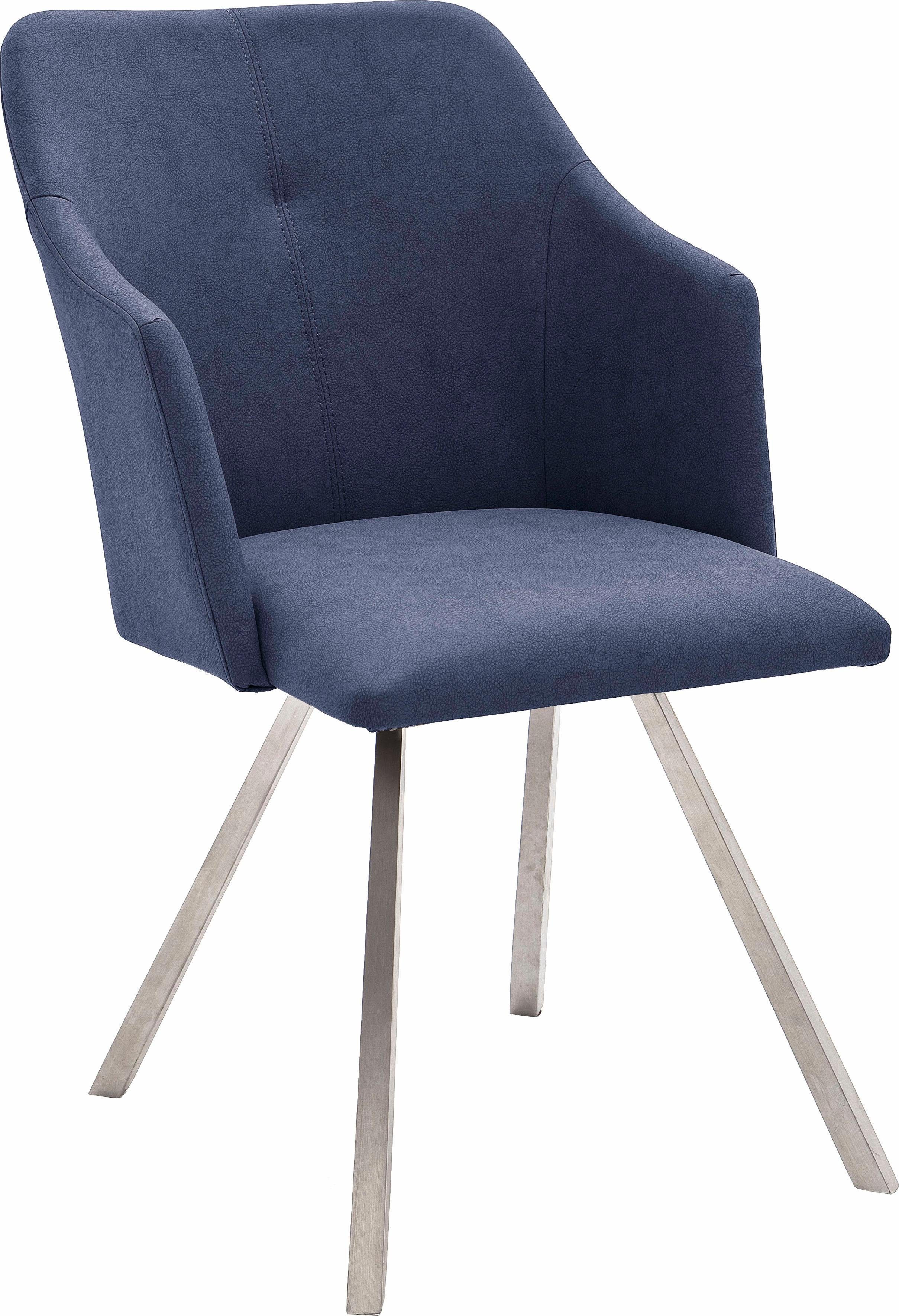 MCA furniture Eetkamerstoel Madita 4 voet stoel B-hoekig Stoel belastbaar tot max. 140 kg (2 stuks)