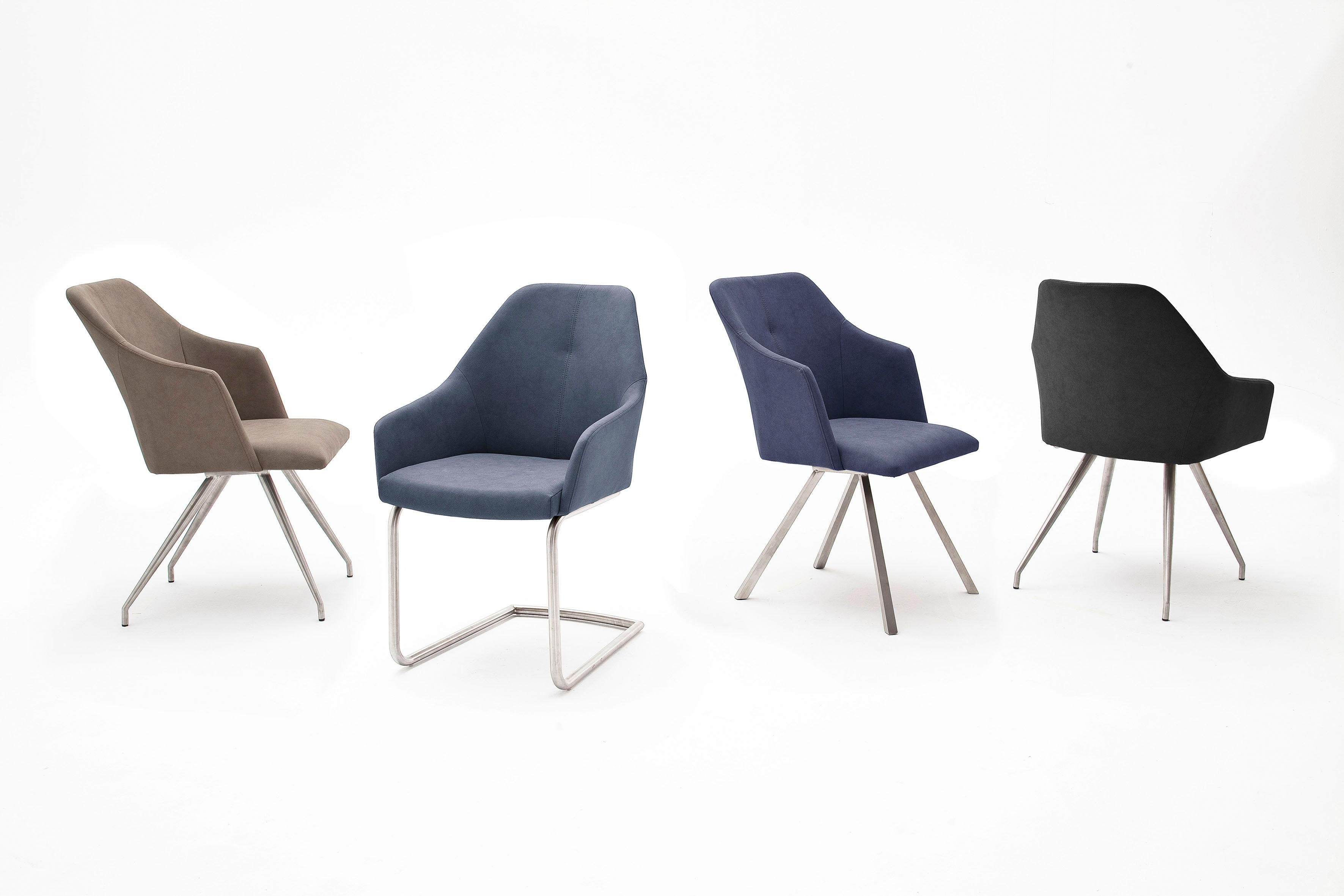 MCA furniture Eetkamerstoel Madita 4 voet stoel B-hoekig Stoel belastbaar tot max. 140 kg (2 stuks)
