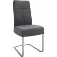 mca furniture vrijdragende stoel talena stoel belastbaar tot 120 kg (set, 2 stuks) grijs