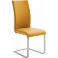 mca furniture vrijdragende stoel paulo 1 stoel belastbaar tot 120 kg (set, 4 stuks) geel